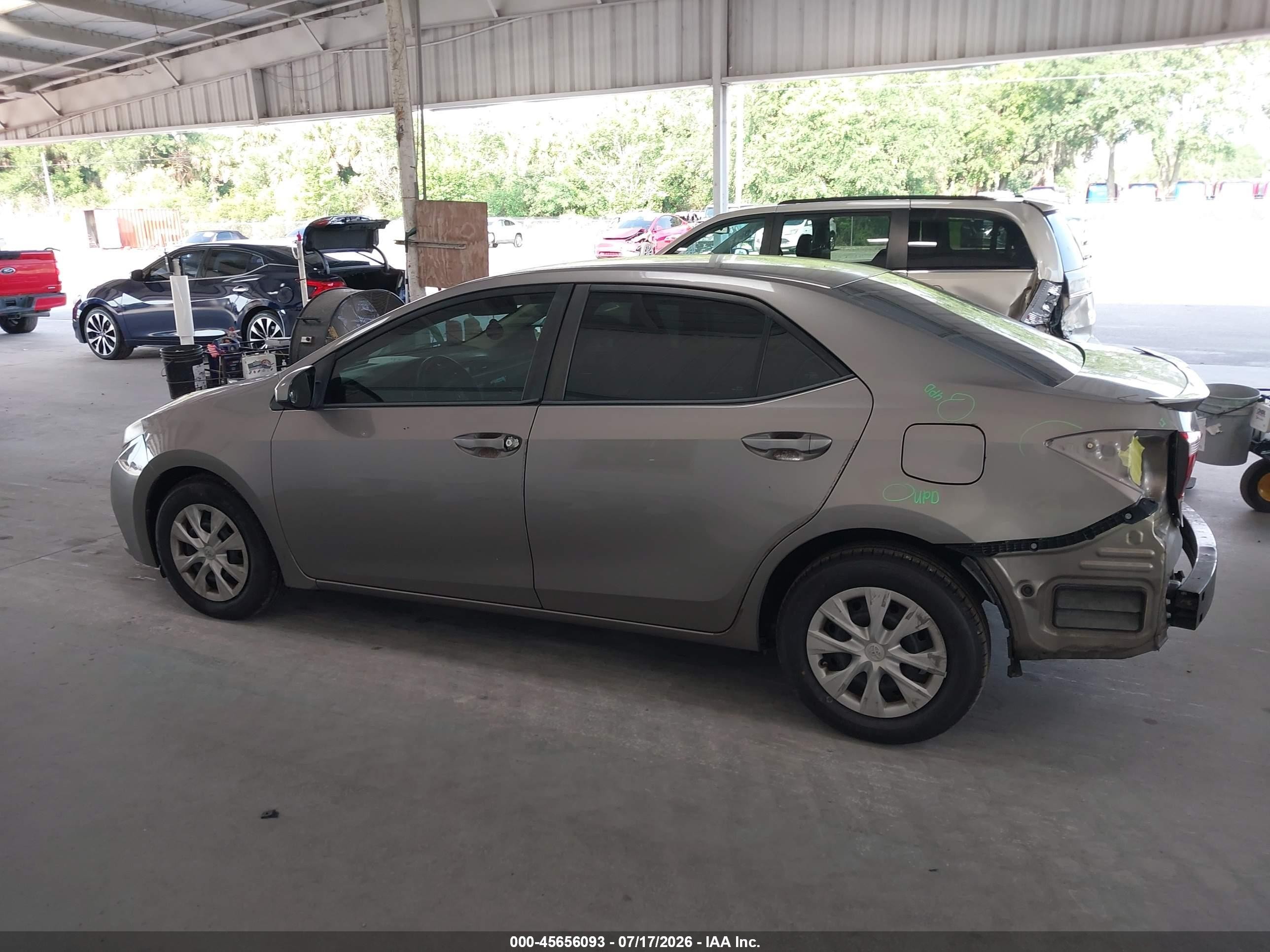 2015 Toyota Corolla Le Eco Beige vin: 2T1BPRHE4FC289746