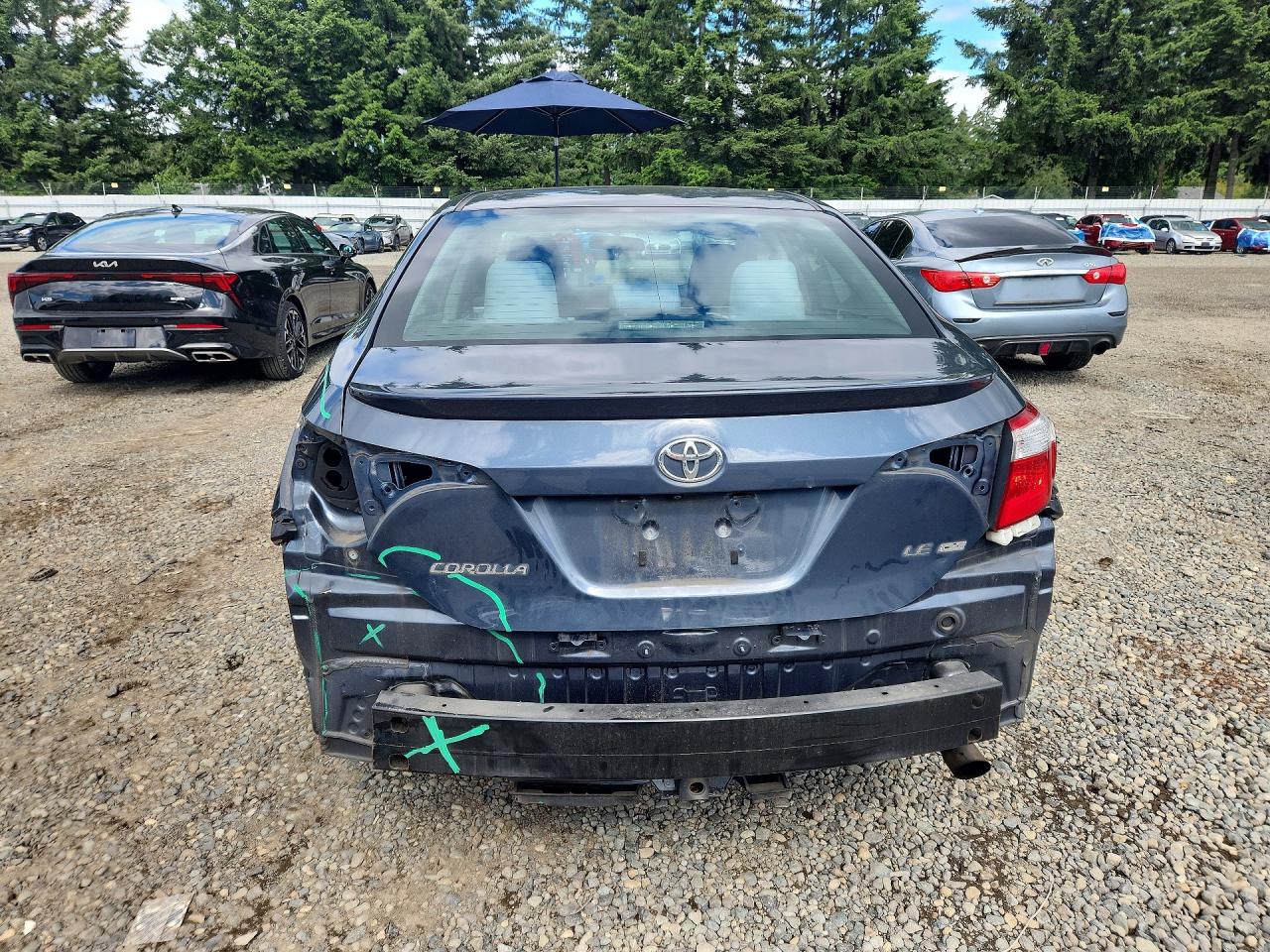 2015 Toyota Corolla Le Eco Blue vin: 2T1BPRHE4FC328528