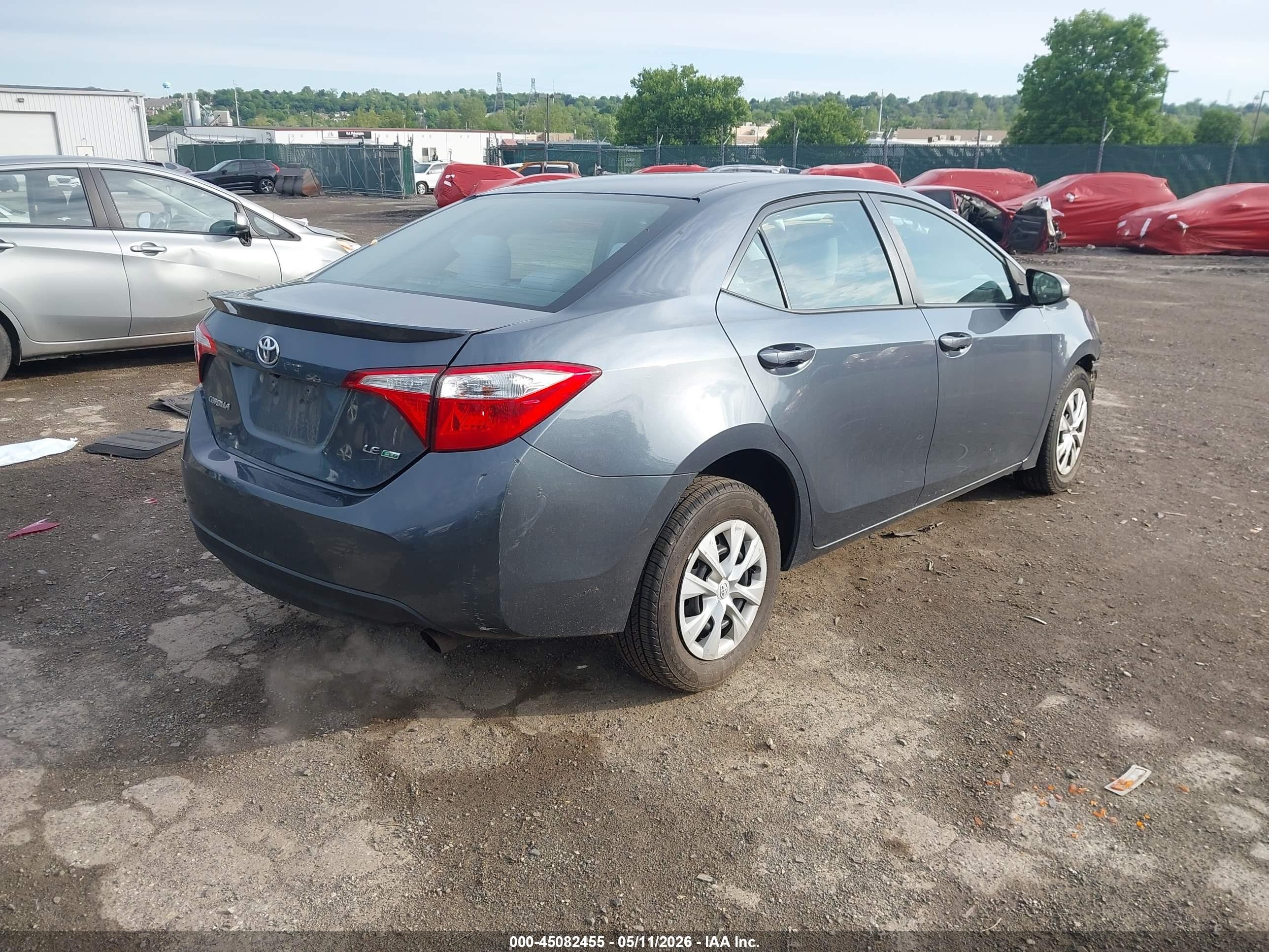 2014 Toyota Corolla Le Eco Gray vin: 2T1BPRHE5EC073709