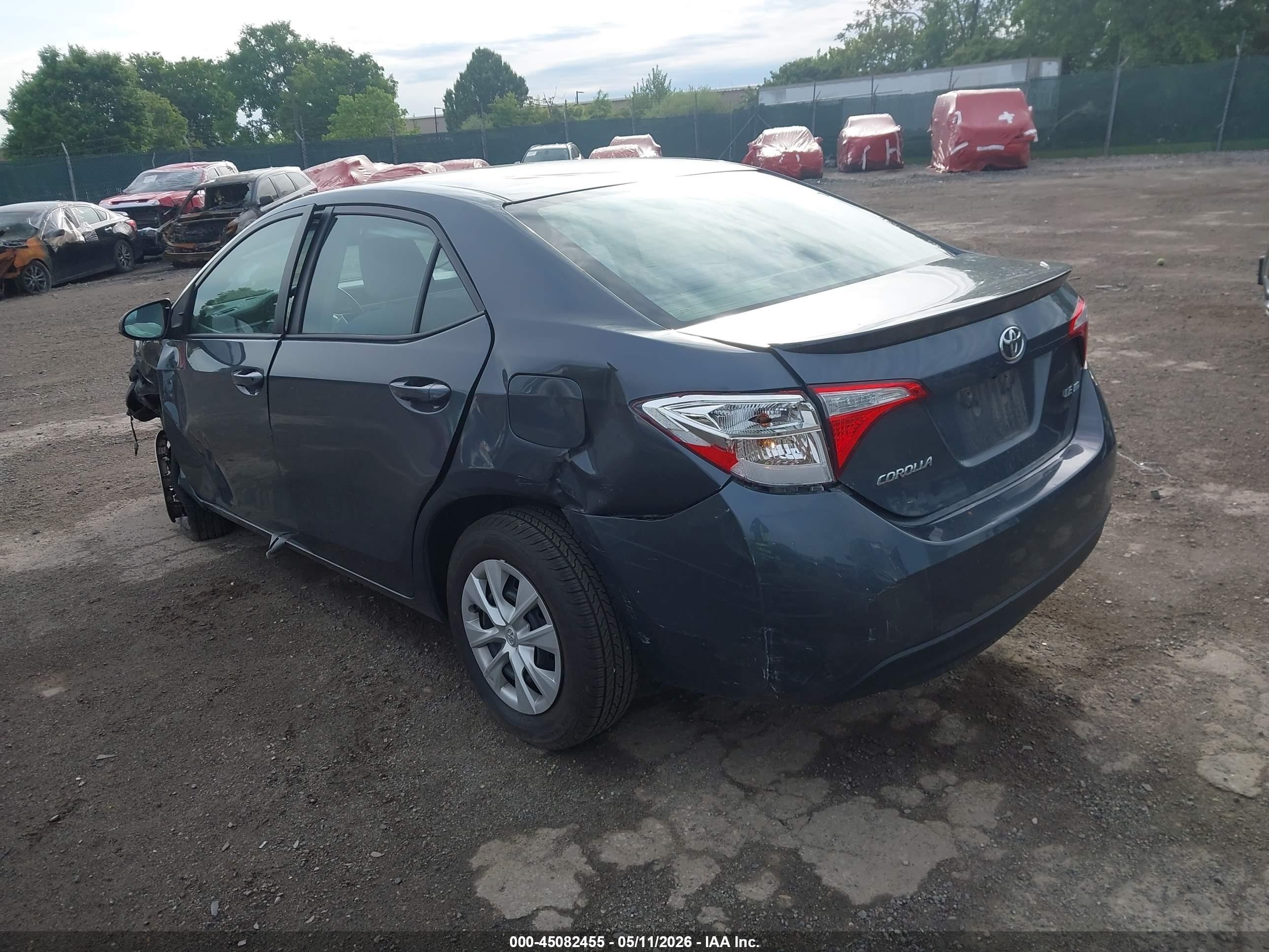 2014 Toyota Corolla Le Eco Gray vin: 2T1BPRHE5EC073709