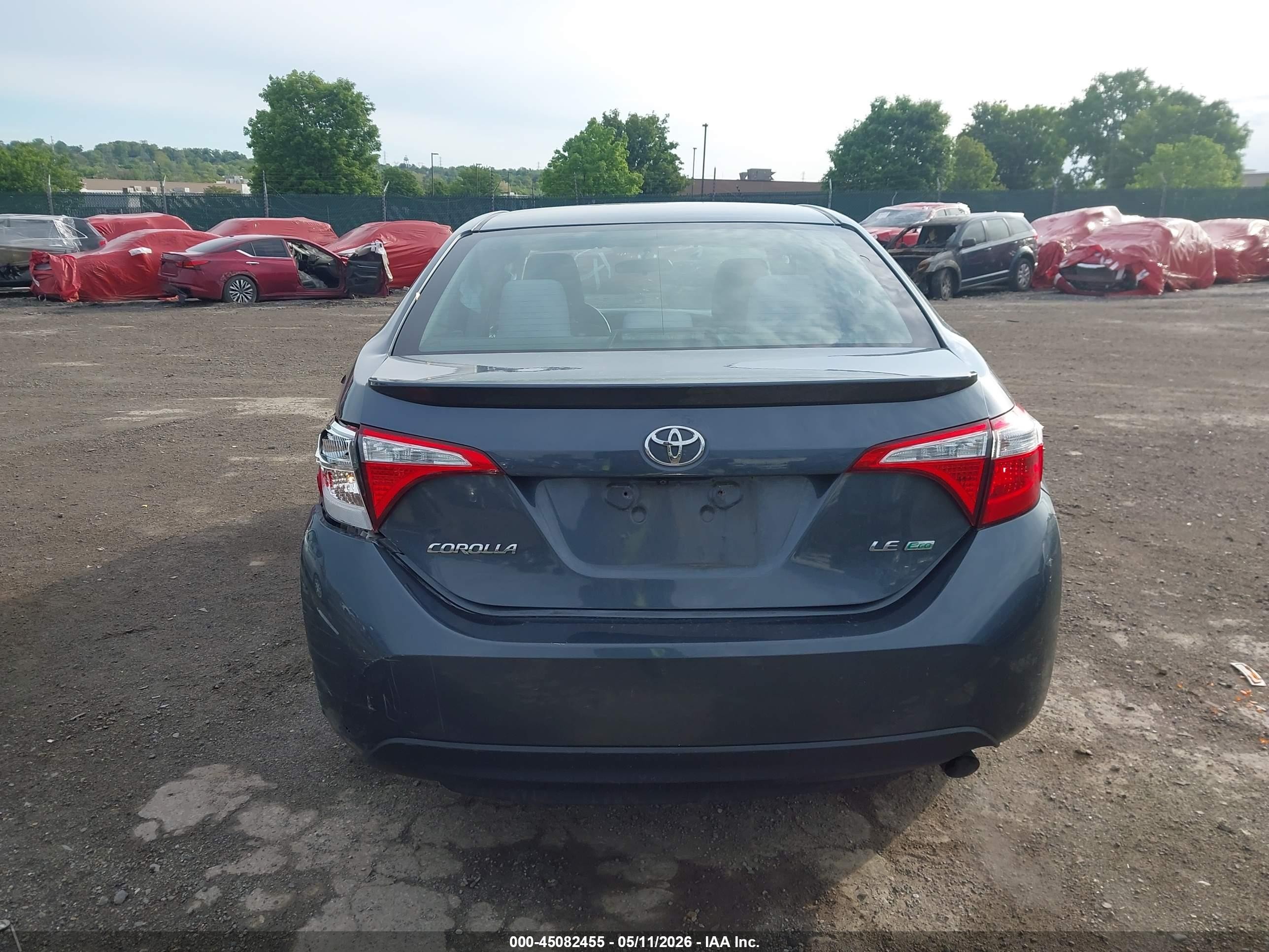 2014 Toyota Corolla Le Eco Gray vin: 2T1BPRHE5EC073709
