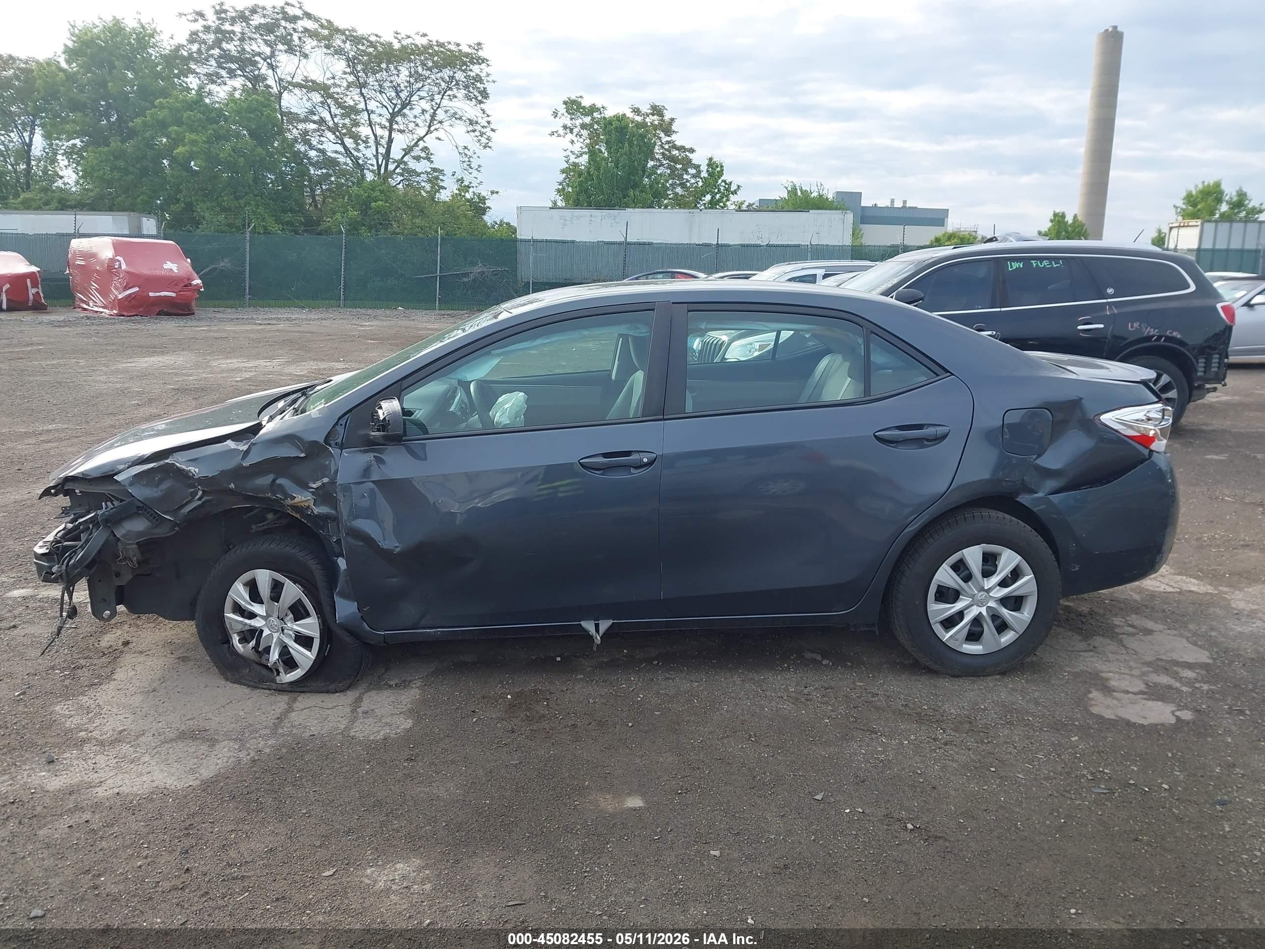 2014 Toyota Corolla Le Eco Gray vin: 2T1BPRHE5EC073709