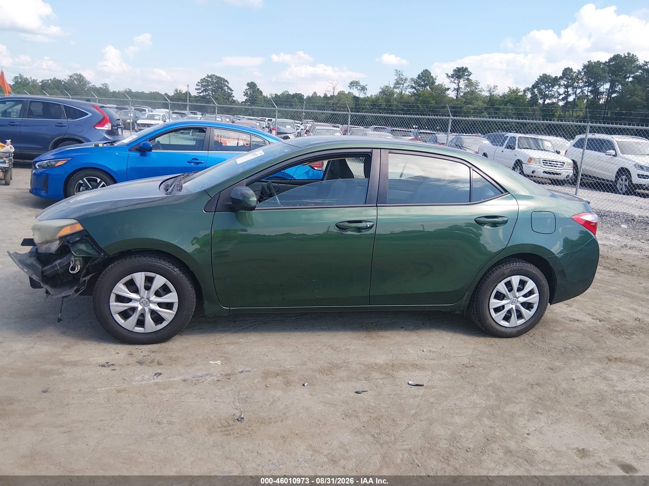 2014 Toyota Corolla Le Eco Green vin: 2T1BPRHE5EC103033