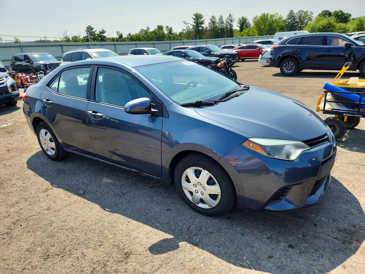 2014 Toyota Corolla Le Eco Gray vin: 2T1BPRHE5EC227383