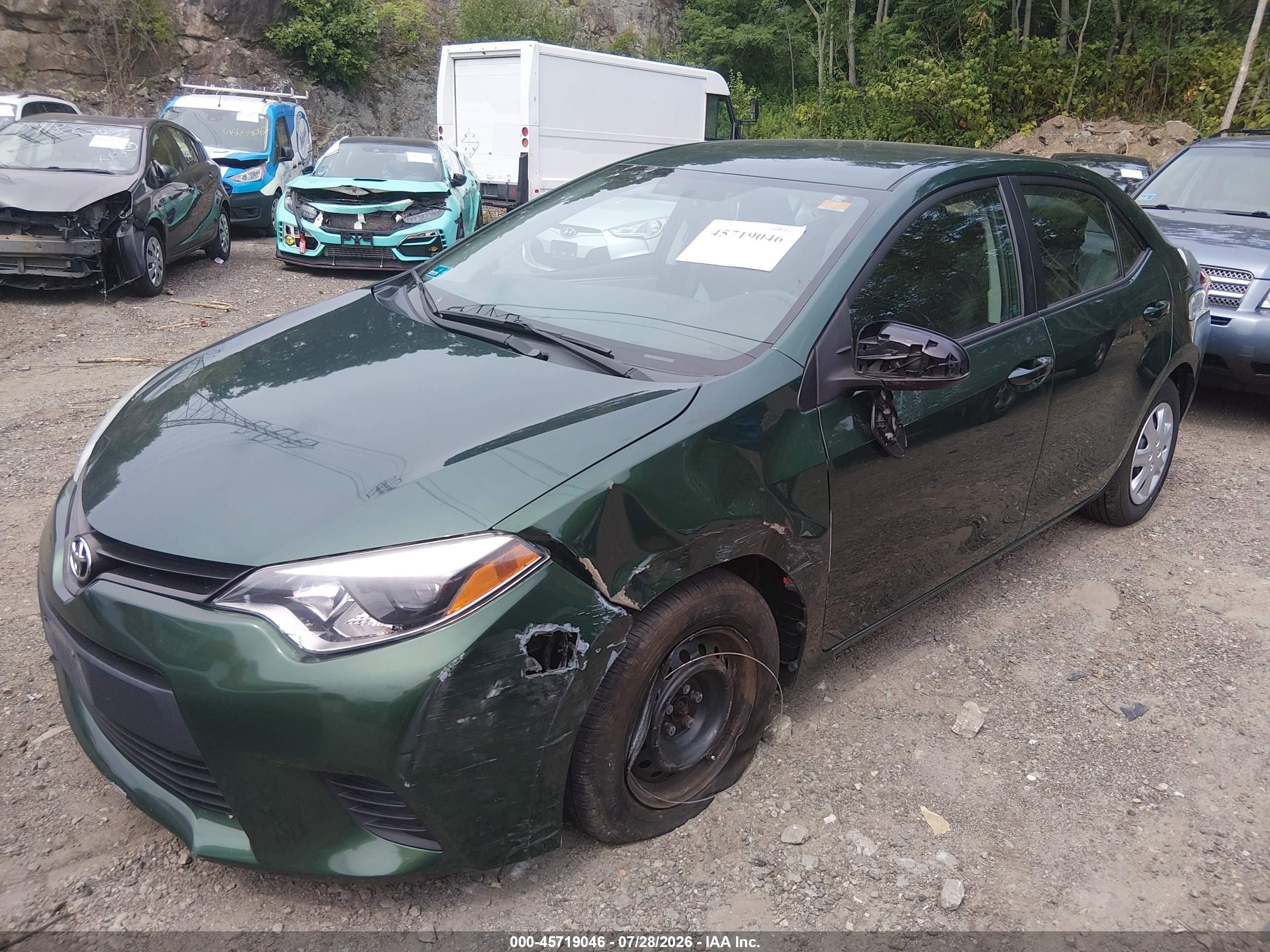 2014 Toyota Corolla Le Eco Green vin: 2T1BPRHE6EC149003