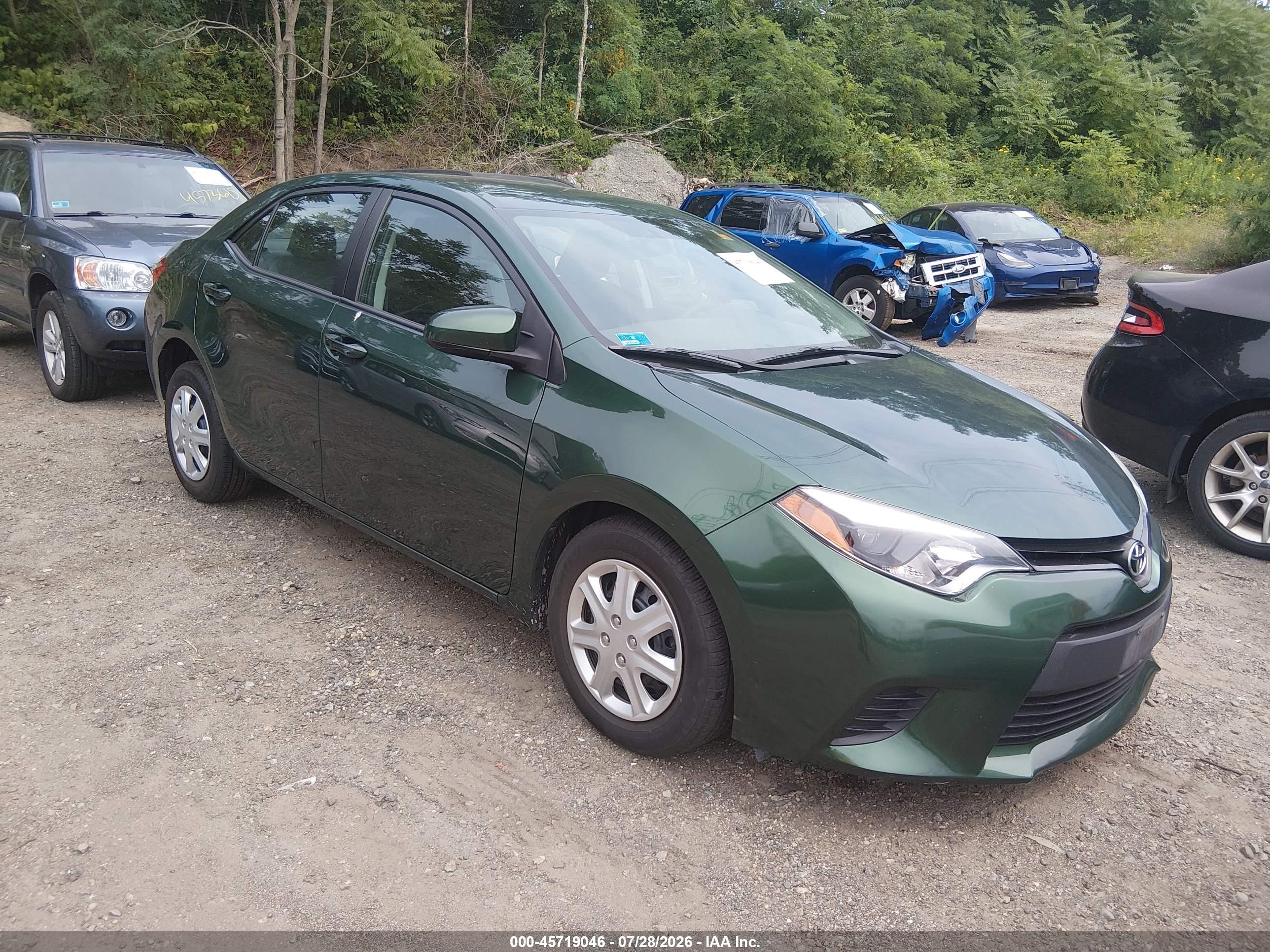 2014 Toyota Corolla Le Eco Green vin: 2T1BPRHE6EC149003