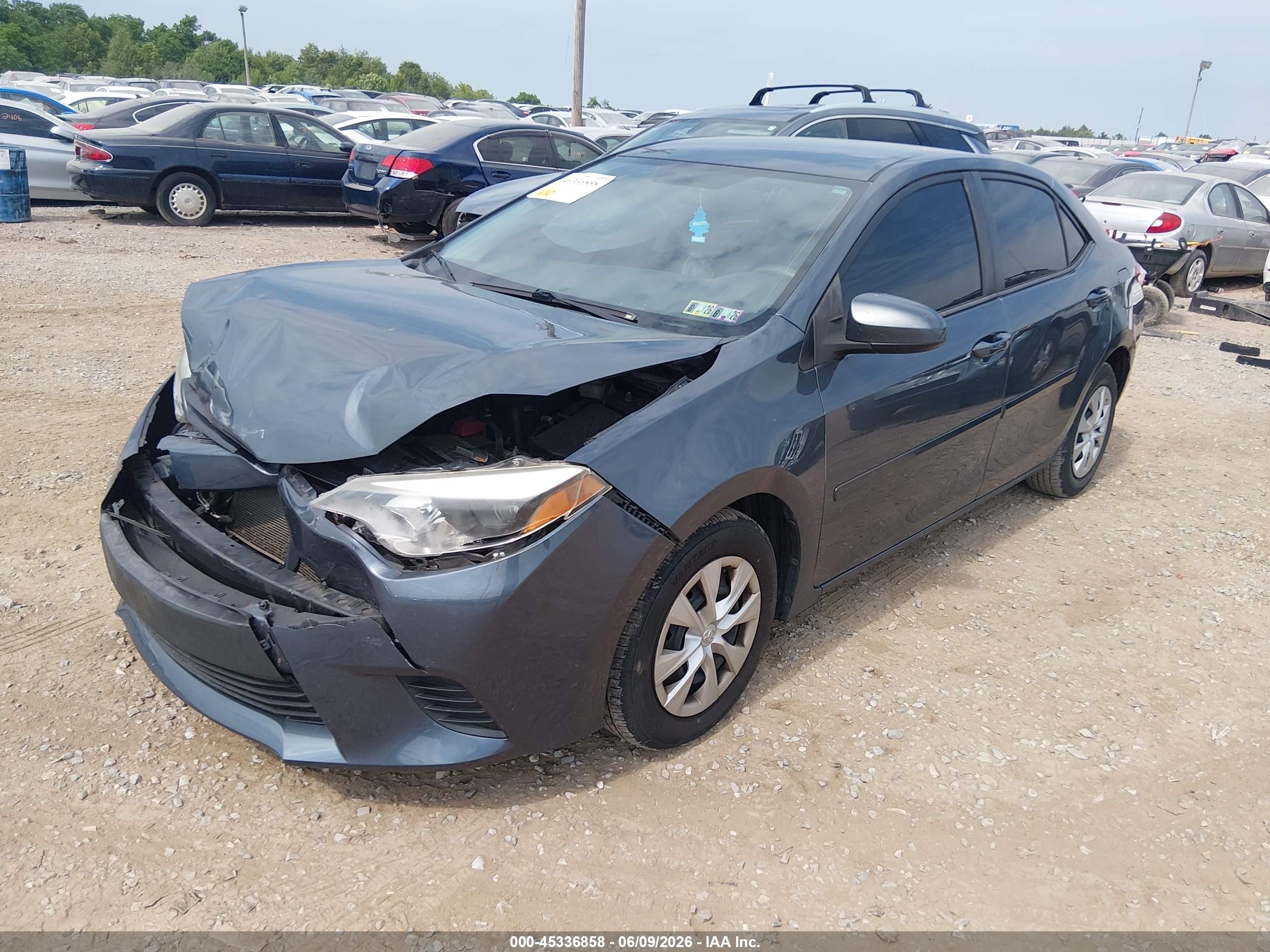 2014 Toyota Corolla Le Eco Blue vin: 2T1BPRHE6EC186455