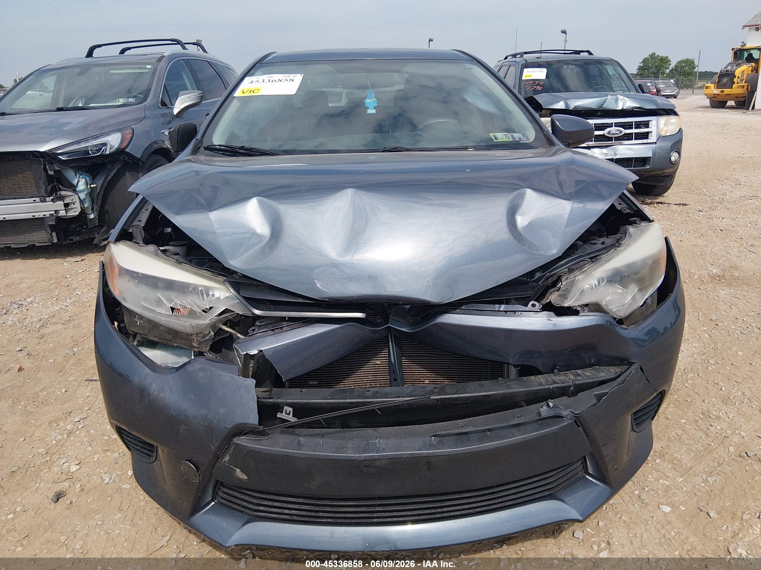 2014 Toyota Corolla Le Eco Blue vin: 2T1BPRHE6EC186455