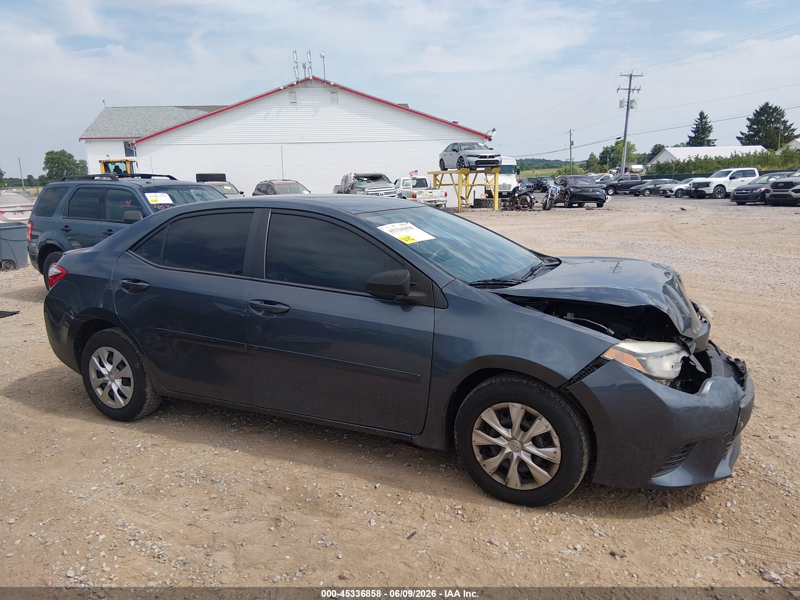 2014 Toyota Corolla Le Eco Blue vin: 2T1BPRHE6EC186455