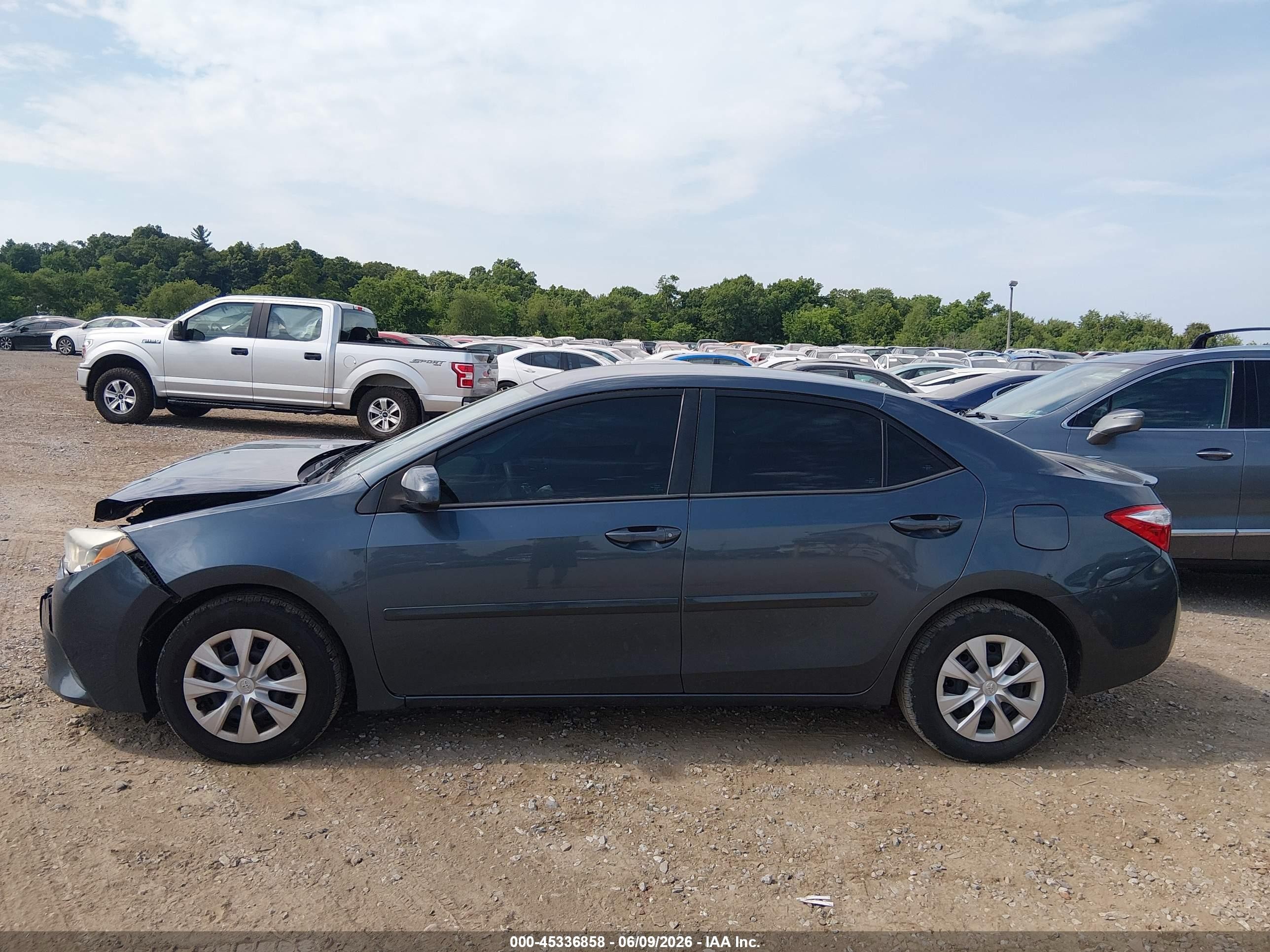 2014 Toyota Corolla Le Eco Blue vin: 2T1BPRHE6EC186455