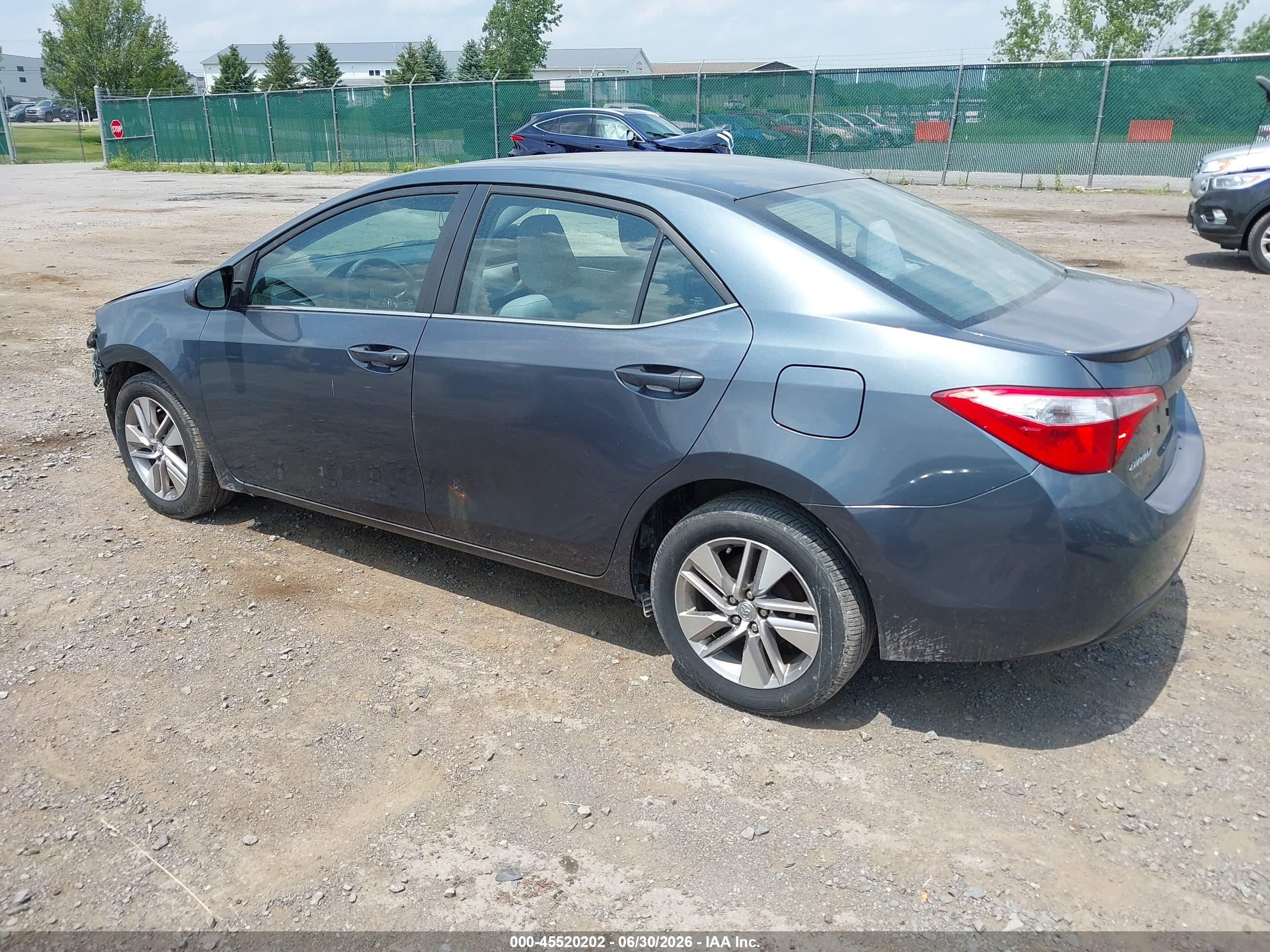 2014 Toyota Corolla Le Eco Plus Blue vin: 2T1BPRHE6EC223729