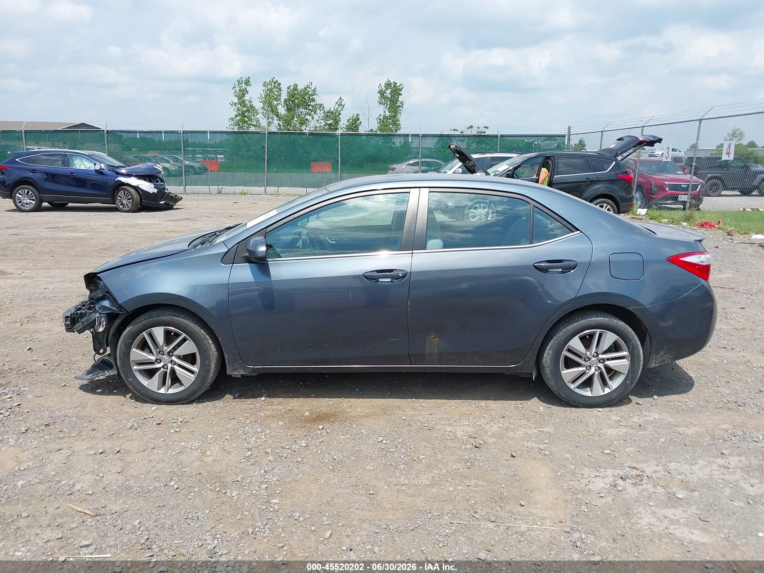 2014 Toyota Corolla Le Eco Plus Blue vin: 2T1BPRHE6EC223729