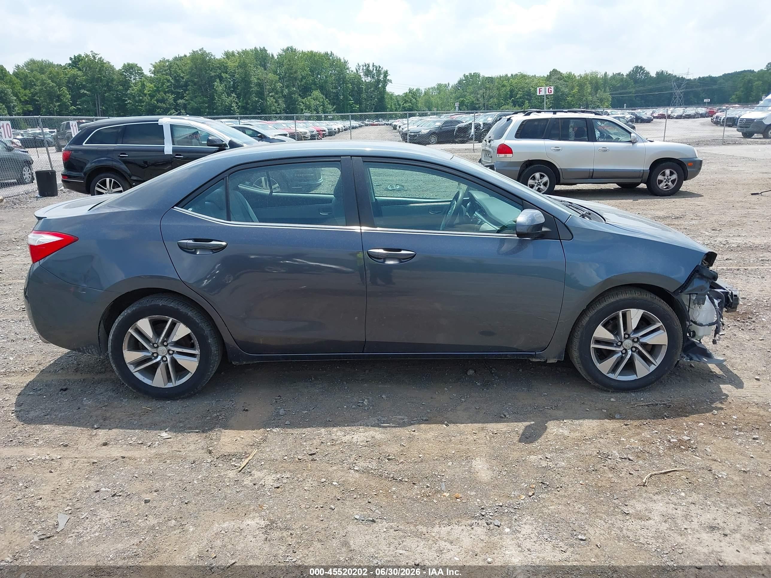 2014 Toyota Corolla Le Eco Plus Blue vin: 2T1BPRHE6EC223729
