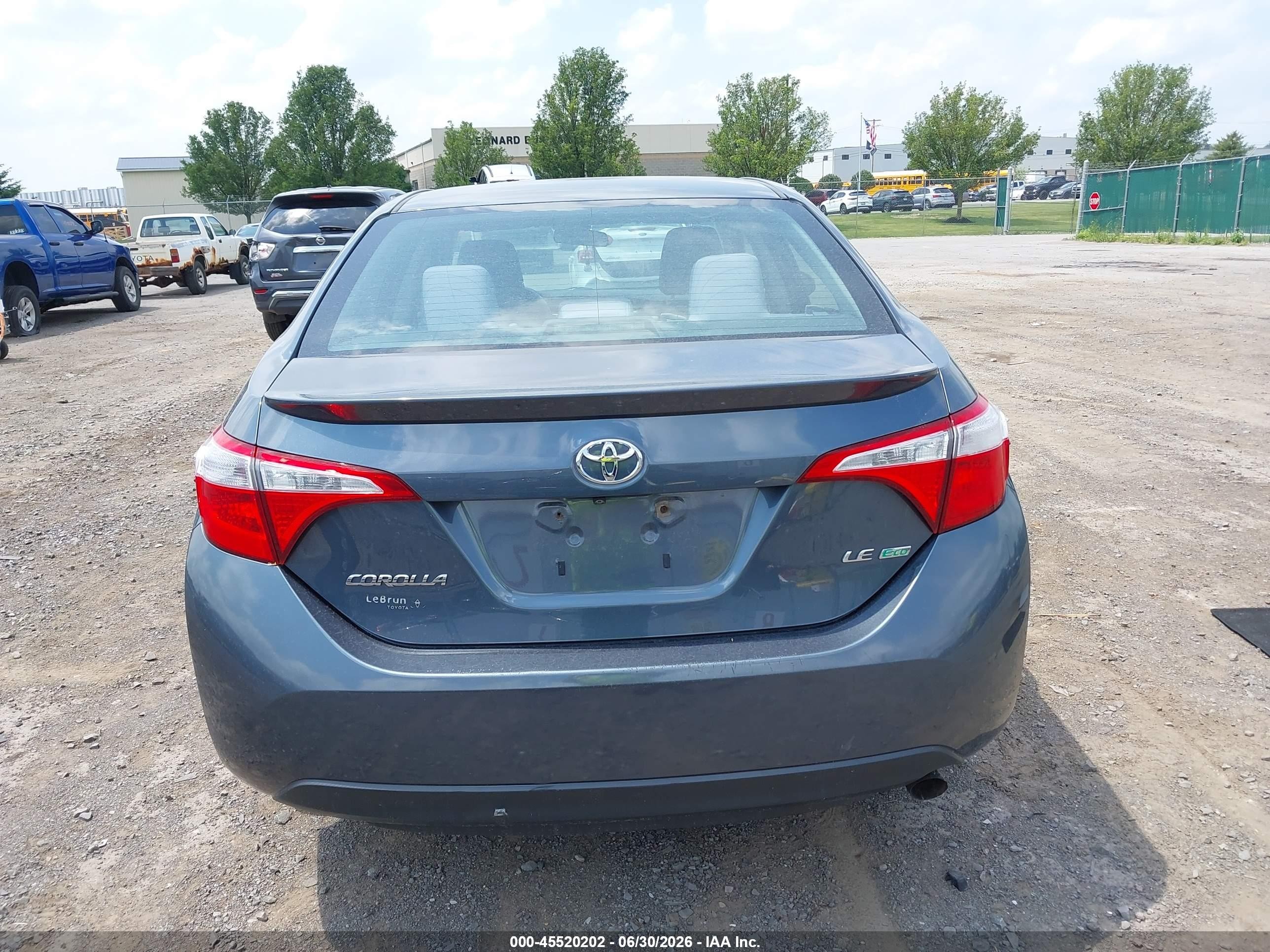 2014 Toyota Corolla Le Eco Plus Blue vin: 2T1BPRHE6EC223729