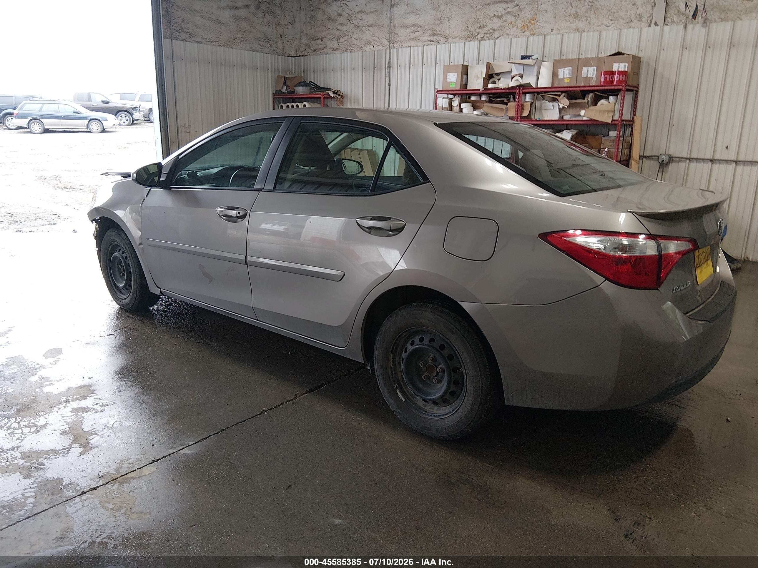 2014 Toyota Corolla Le Eco Brown vin: 2T1BPRHE7EC009381