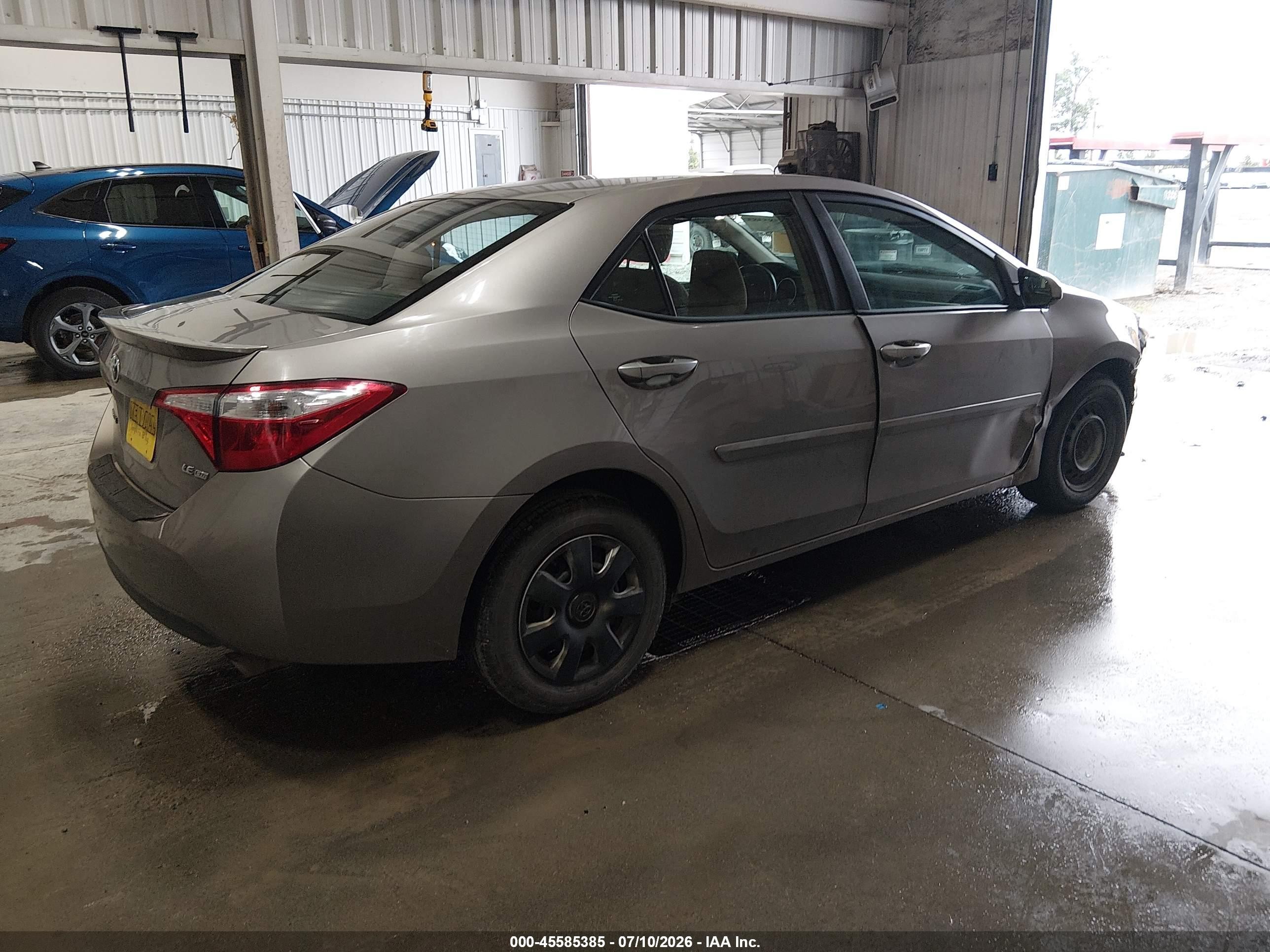 2014 Toyota Corolla Le Eco Brown vin: 2T1BPRHE7EC009381