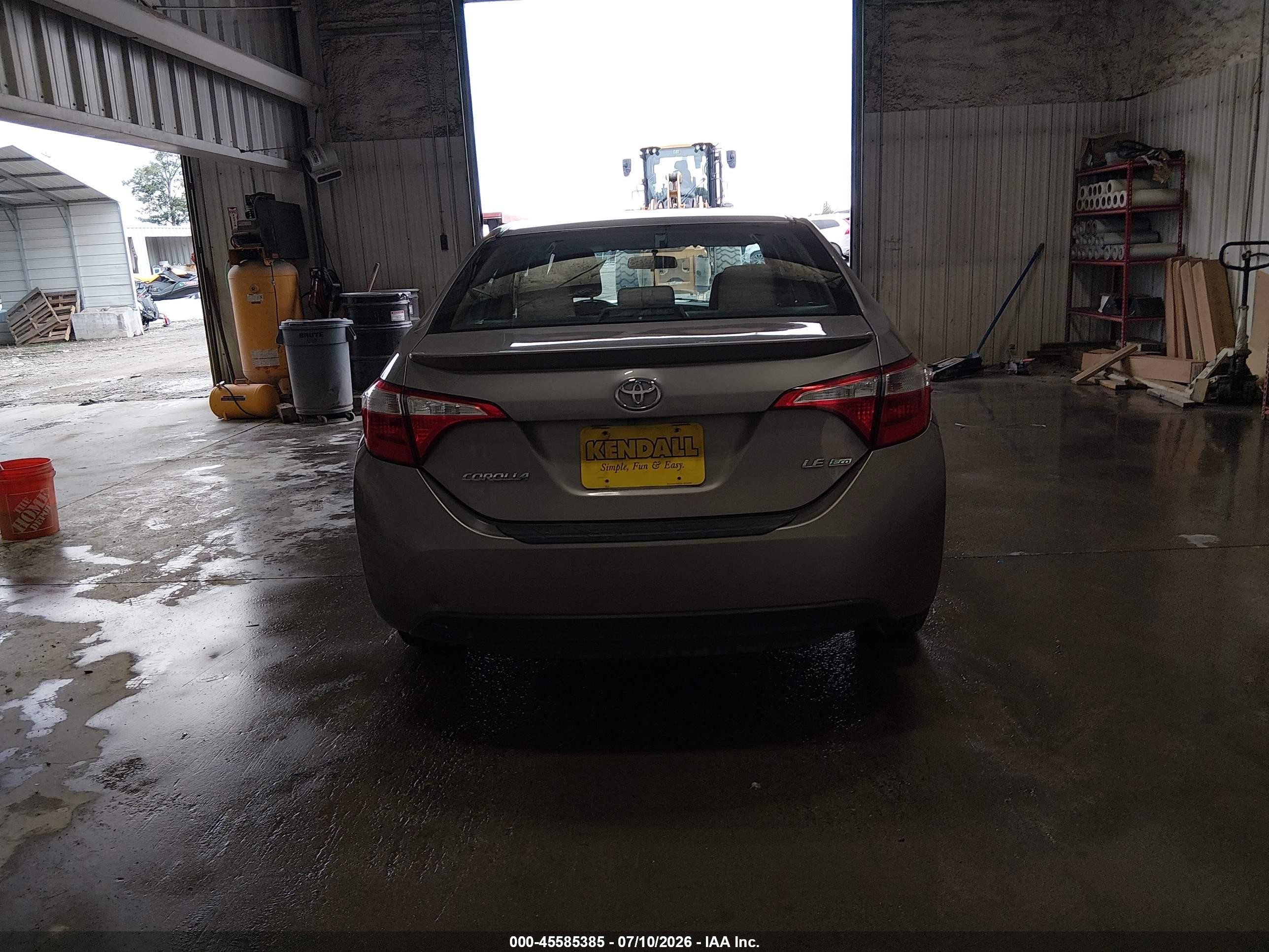 2014 Toyota Corolla Le Eco Brown vin: 2T1BPRHE7EC009381