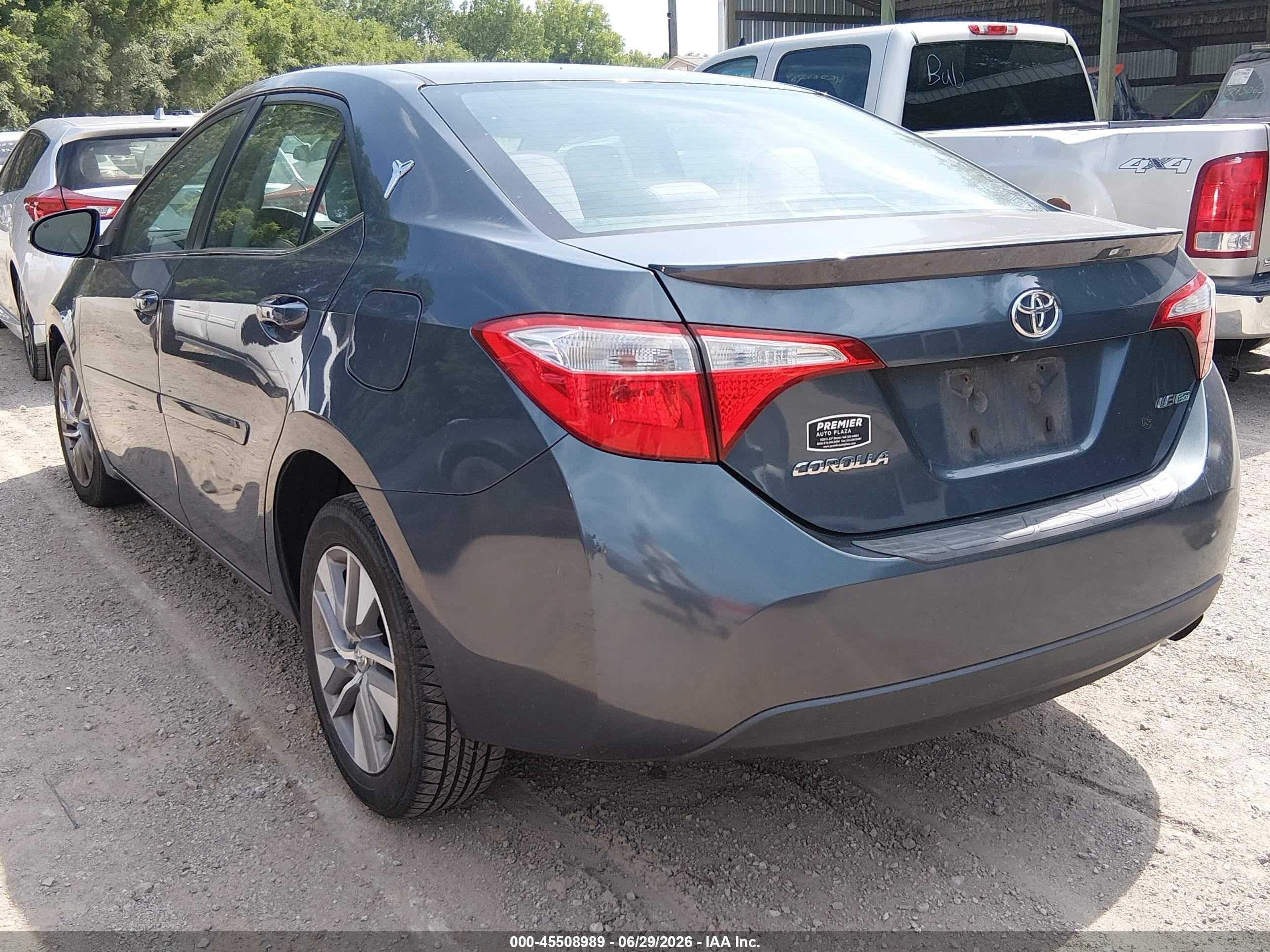 2014 Toyota Corolla Le Eco Plus Blue vin: 2T1BPRHE7EC113336