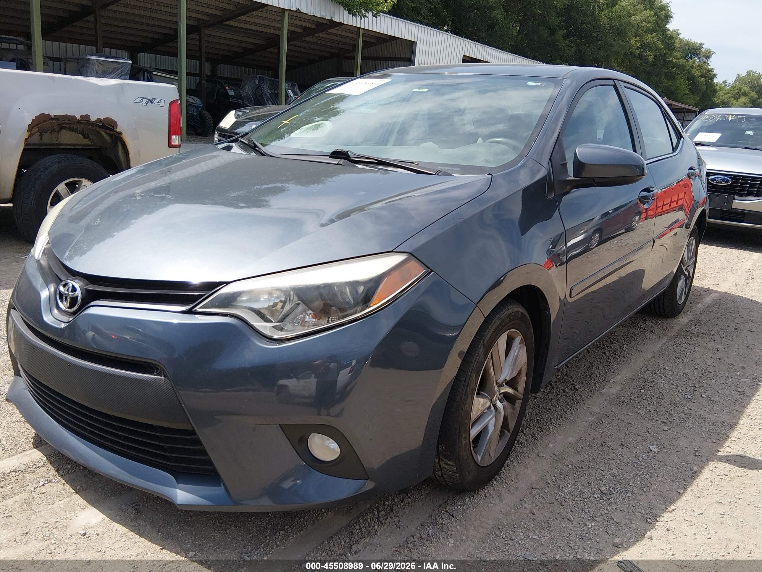 2014 Toyota Corolla Le Eco Plus Blue vin: 2T1BPRHE7EC113336