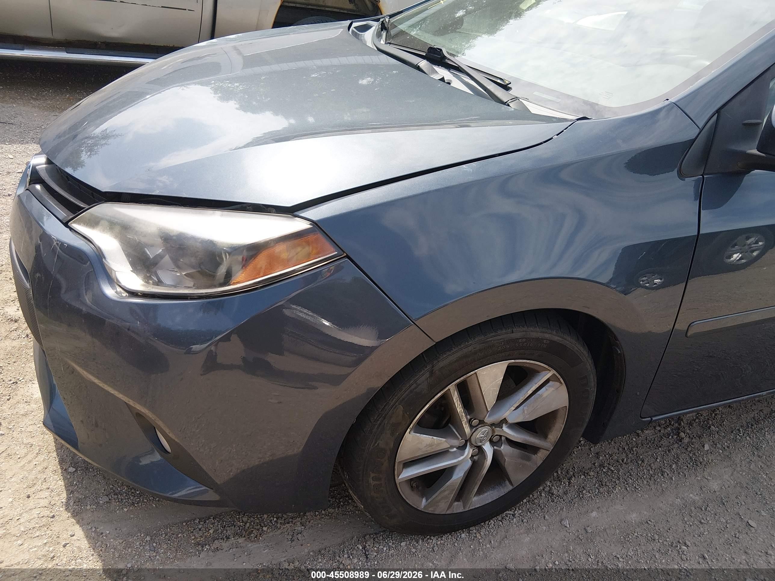 2014 Toyota Corolla Le Eco Plus Blue vin: 2T1BPRHE7EC113336