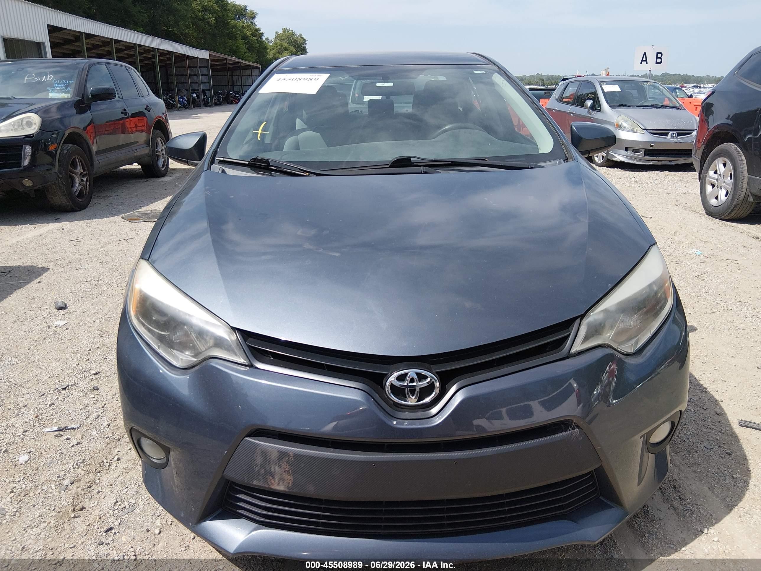 2014 Toyota Corolla Le Eco Plus Blue vin: 2T1BPRHE7EC113336