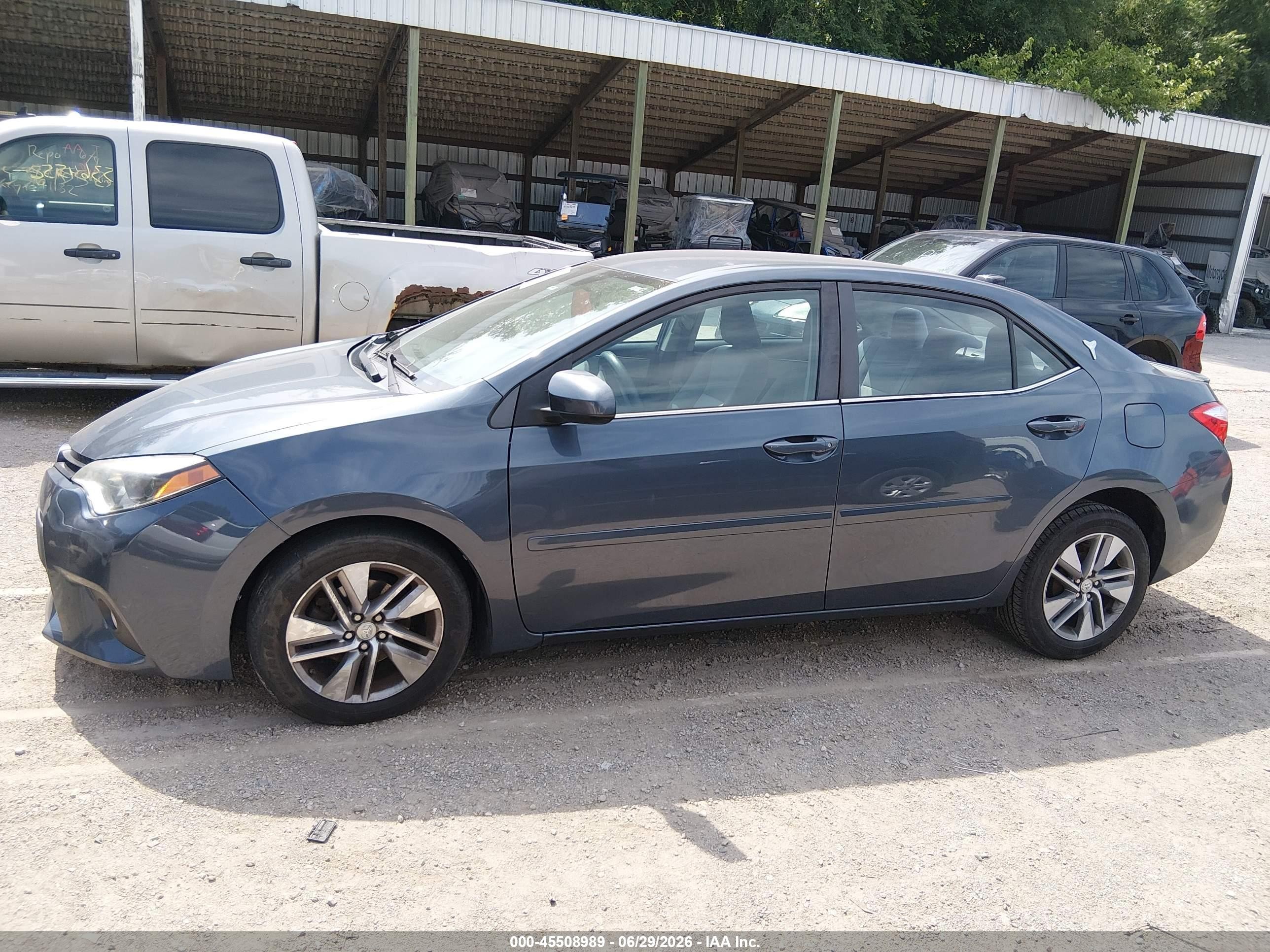 2014 Toyota Corolla Le Eco Plus Blue vin: 2T1BPRHE7EC113336
