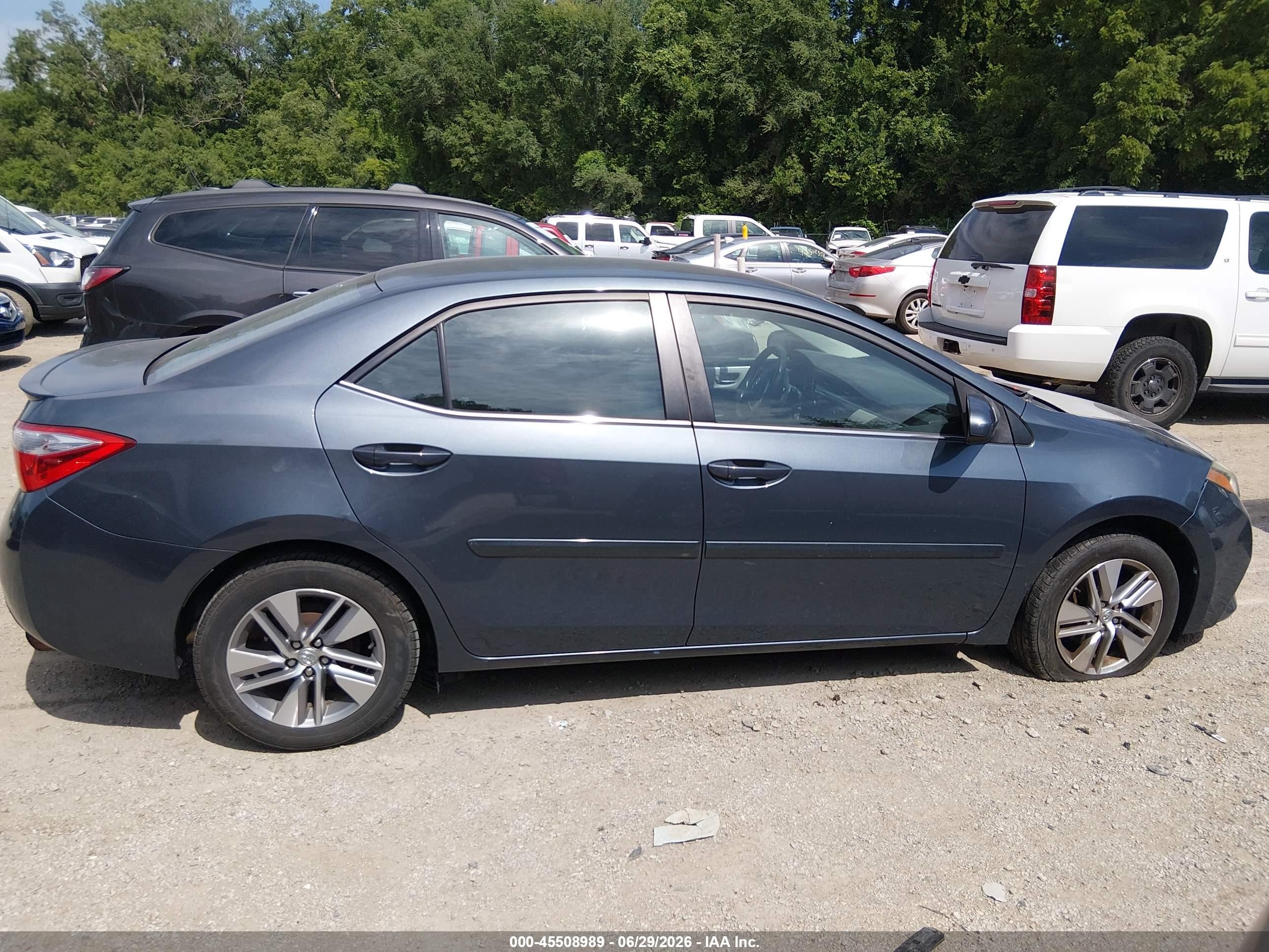 2014 Toyota Corolla Le Eco Plus Blue vin: 2T1BPRHE7EC113336