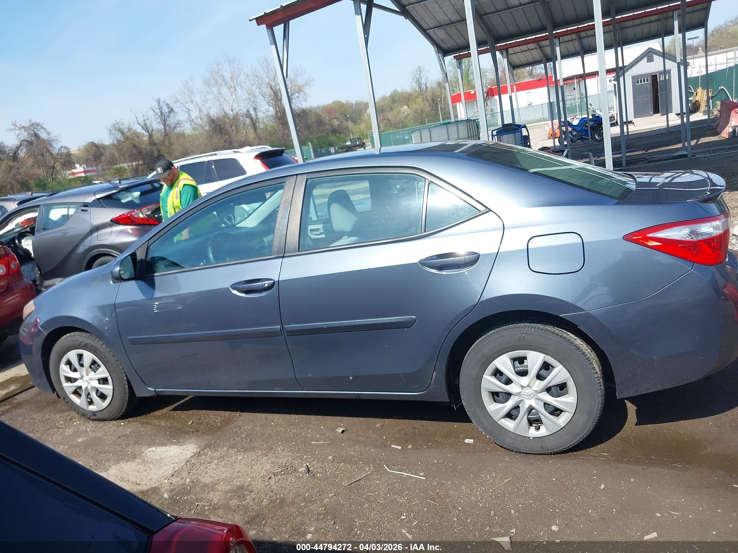 2014 Toyota Corolla Le Eco Gray vin: 2T1BPRHE7EC171205