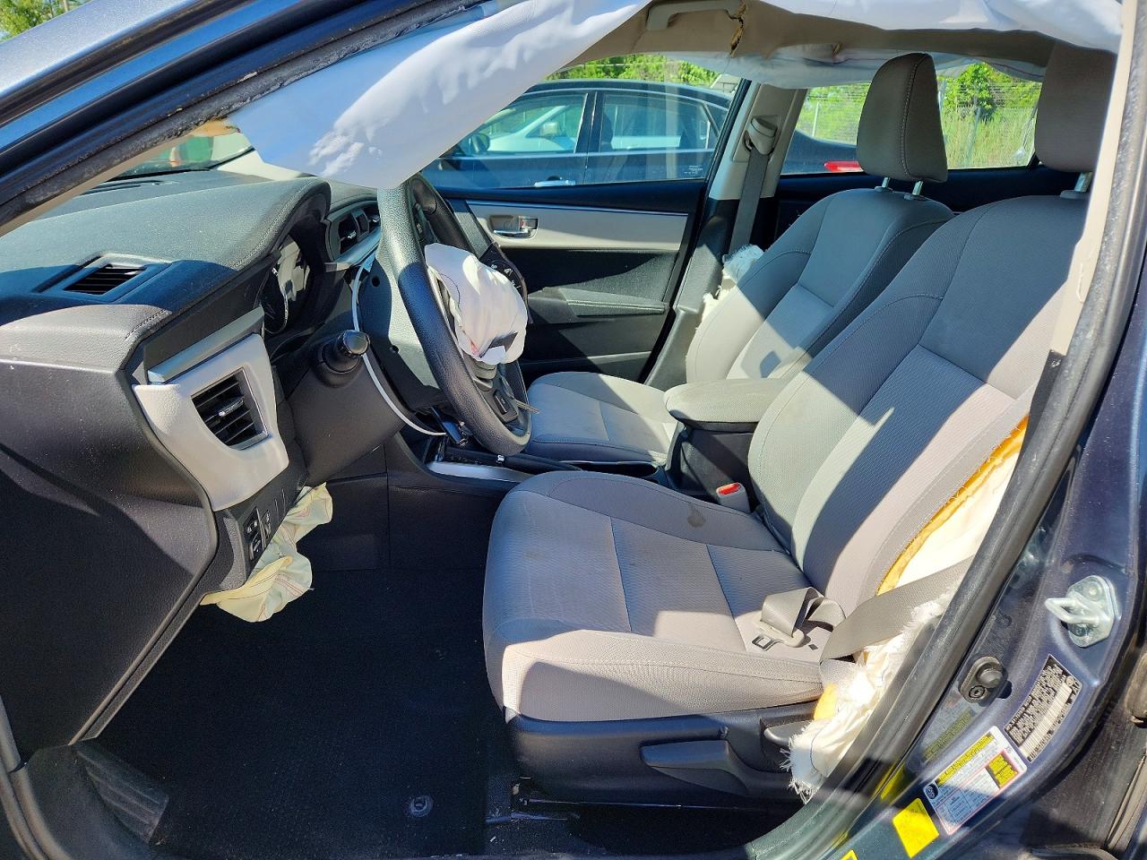 2015 Toyota Corolla Le Eco Gray vin: 2T1BPRHE7FC297761