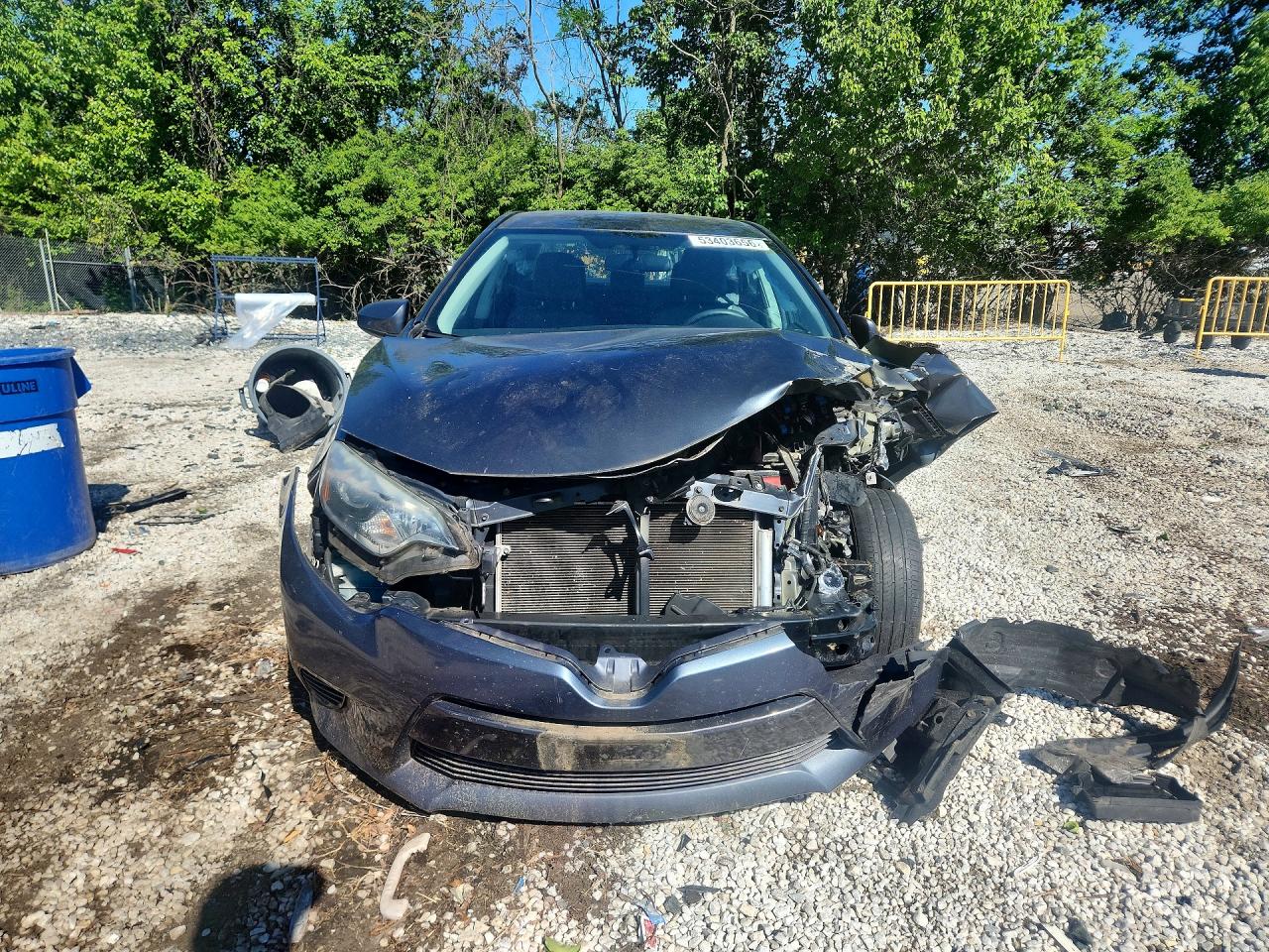 2015 Toyota Corolla Le Eco Gray vin: 2T1BPRHE7FC297761