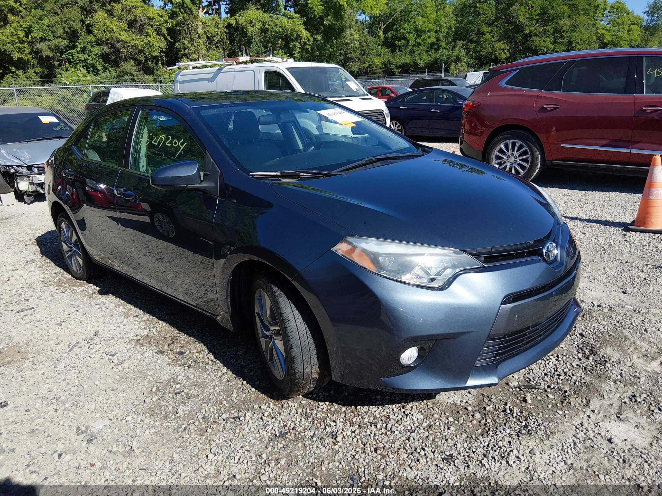 2015 Toyota Corolla Le Eco Plus Blue vin: 2T1BPRHE7FC331519