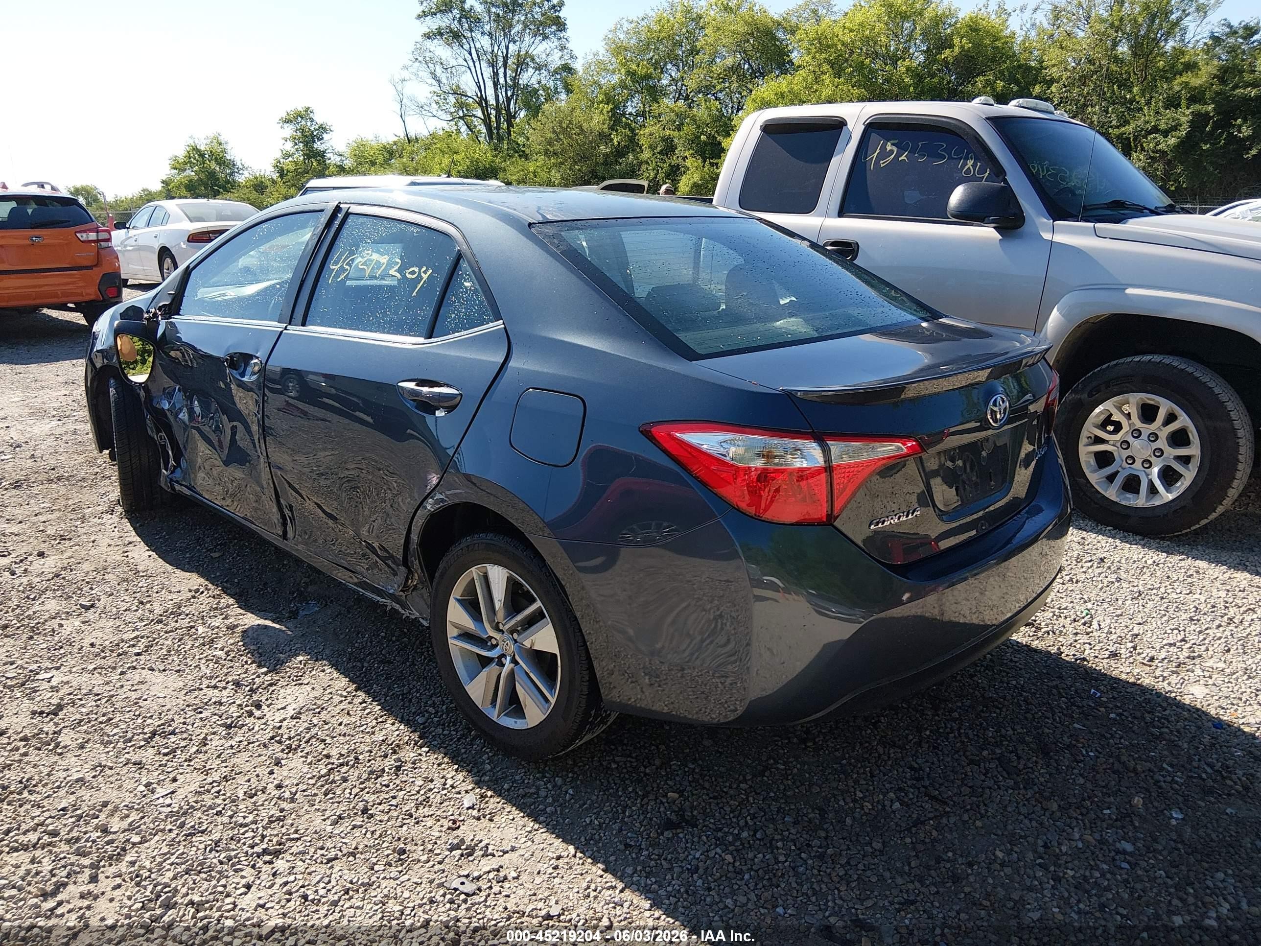 2015 Toyota Corolla Le Eco Plus Blue vin: 2T1BPRHE7FC331519