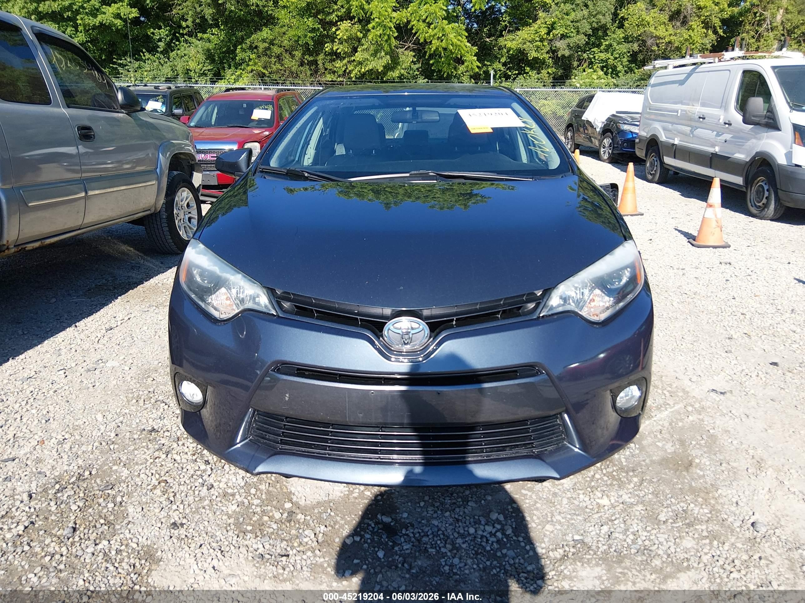 2015 Toyota Corolla Le Eco Plus Blue vin: 2T1BPRHE7FC331519