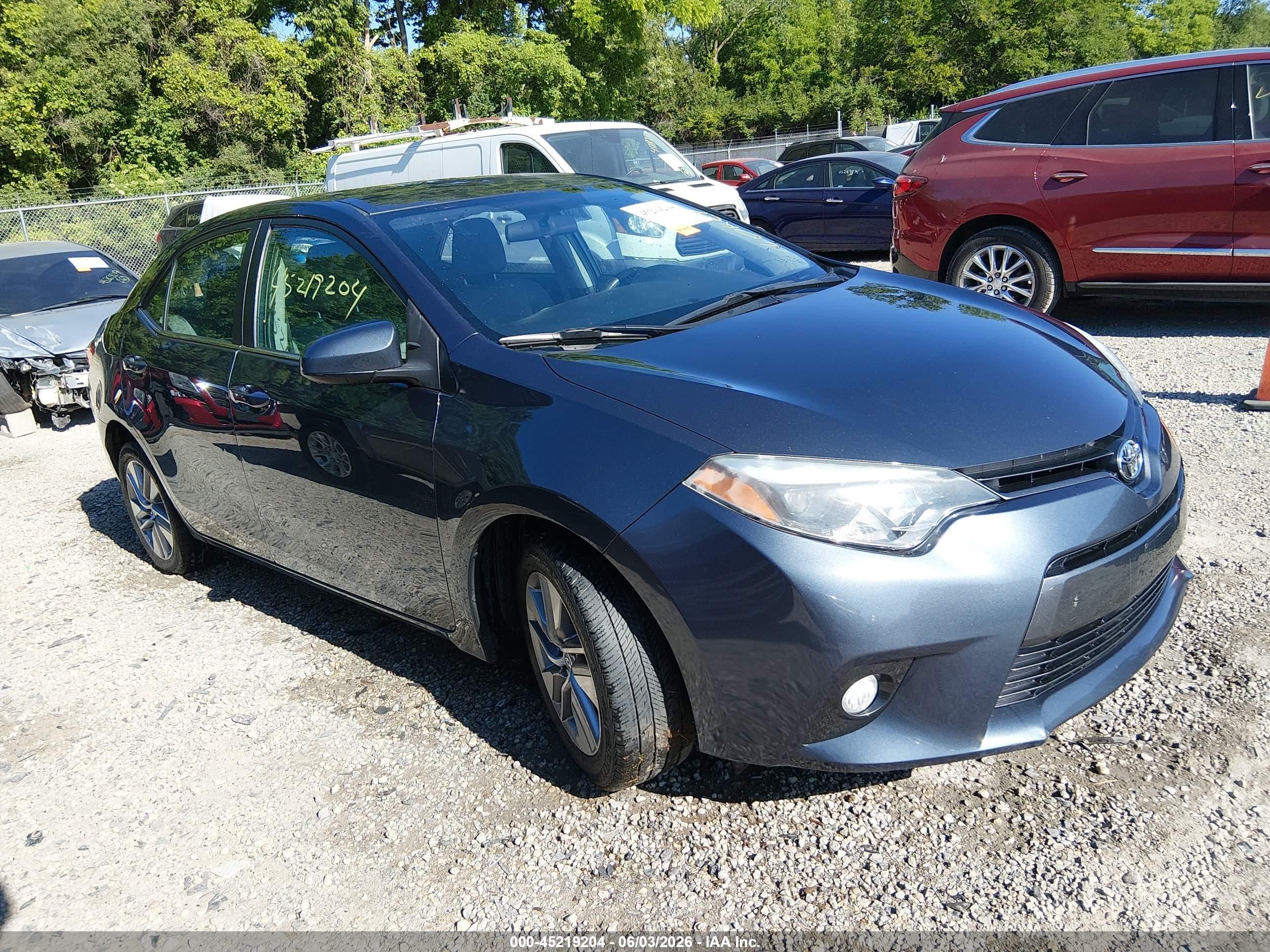 2015 Toyota Corolla Le Eco Plus Blue vin: 2T1BPRHE7FC331519
