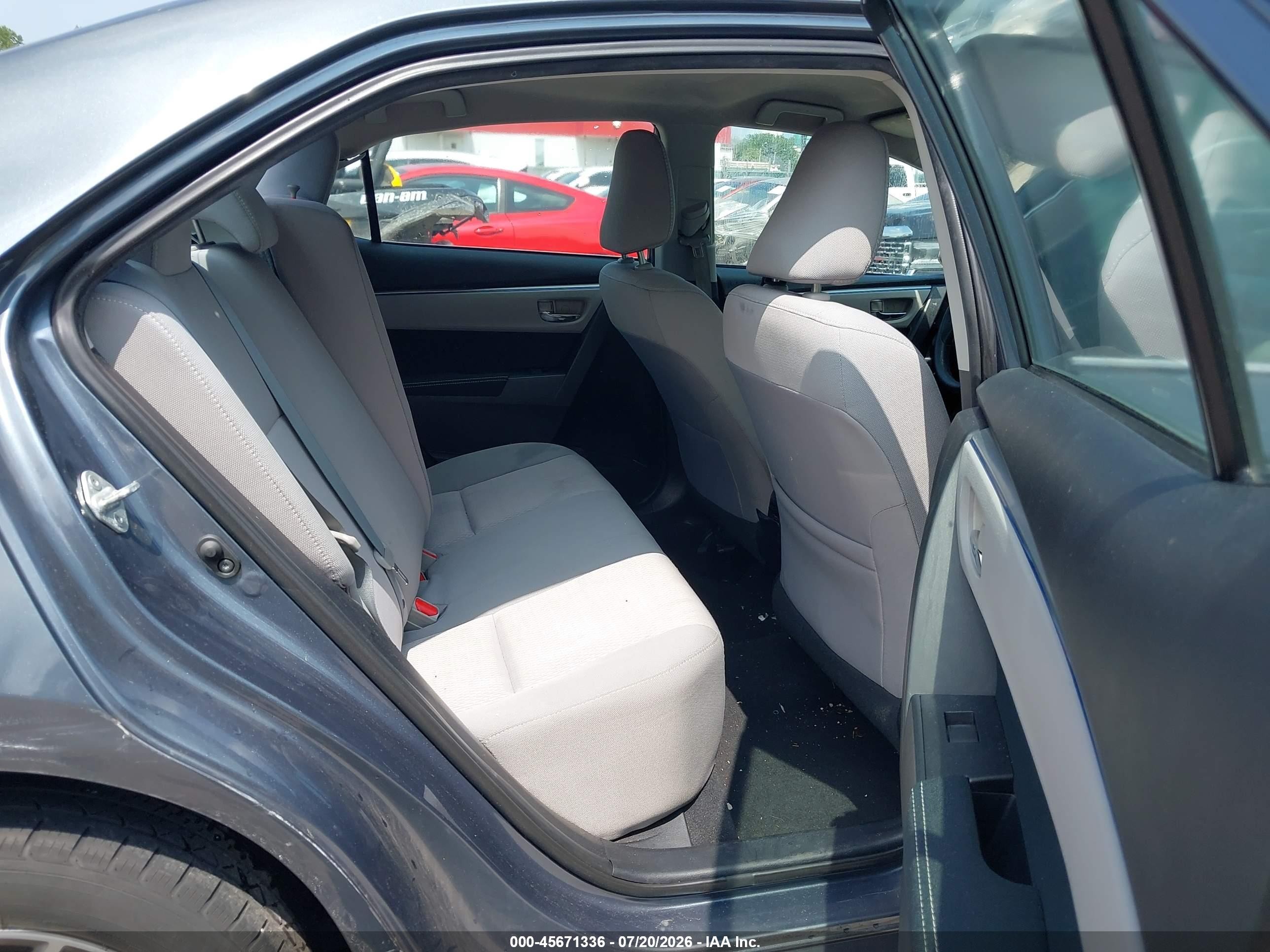 2014 Toyota Corolla Le Eco Plus Gray vin: 2T1BPRHE8EC011687