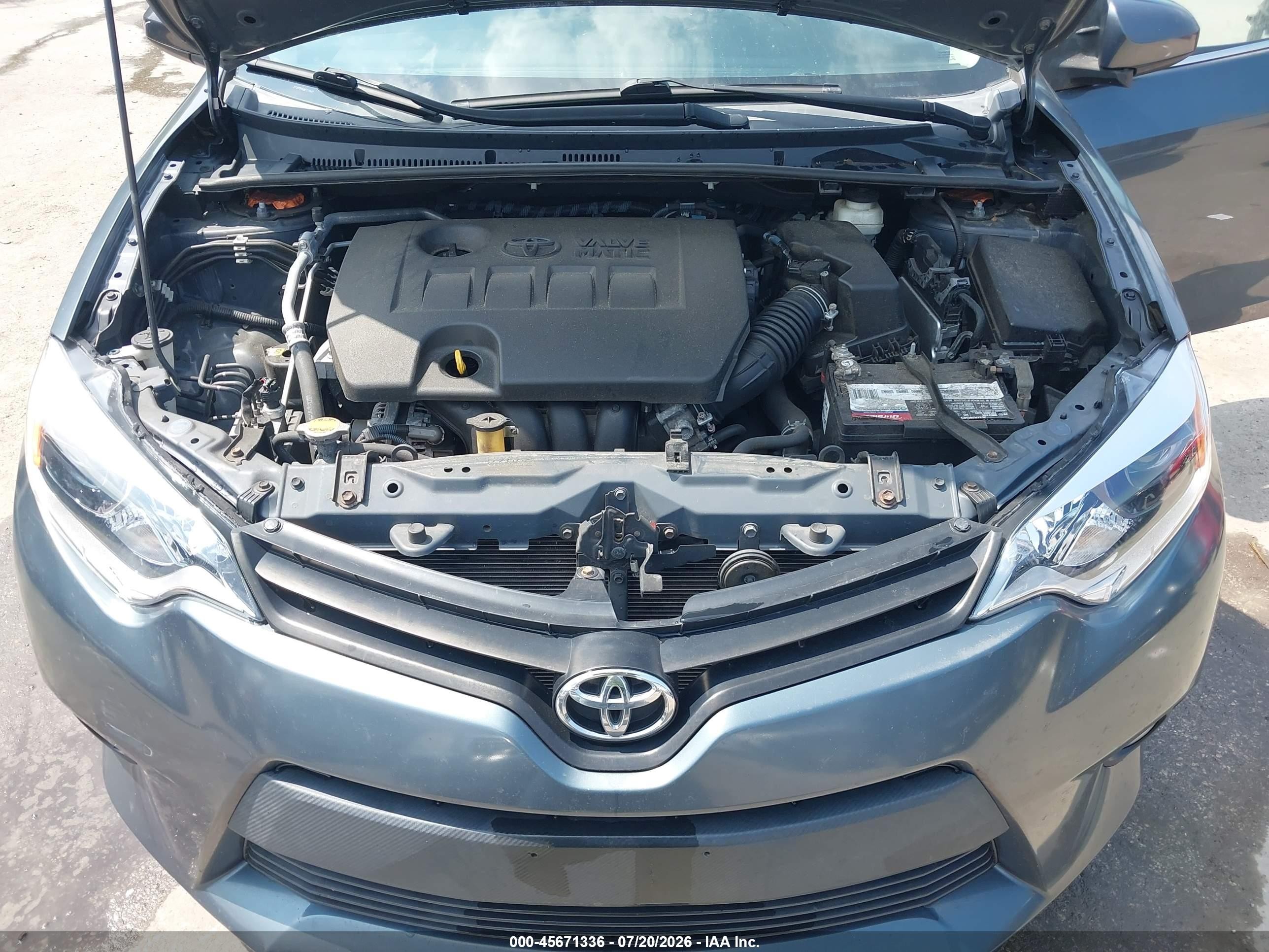 2014 Toyota Corolla Le Eco Plus Gray vin: 2T1BPRHE8EC011687