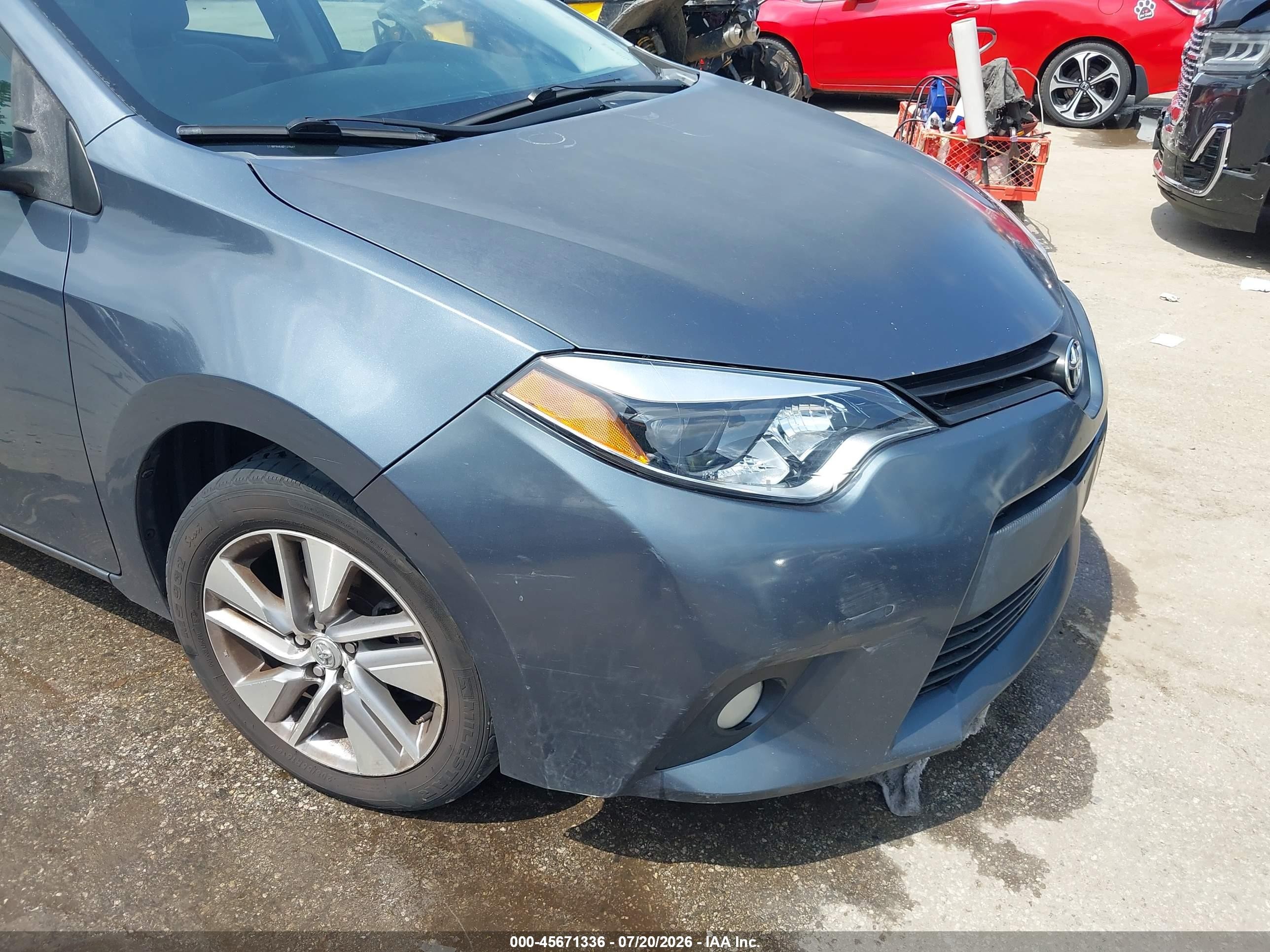 2014 Toyota Corolla Le Eco Plus Gray vin: 2T1BPRHE8EC011687