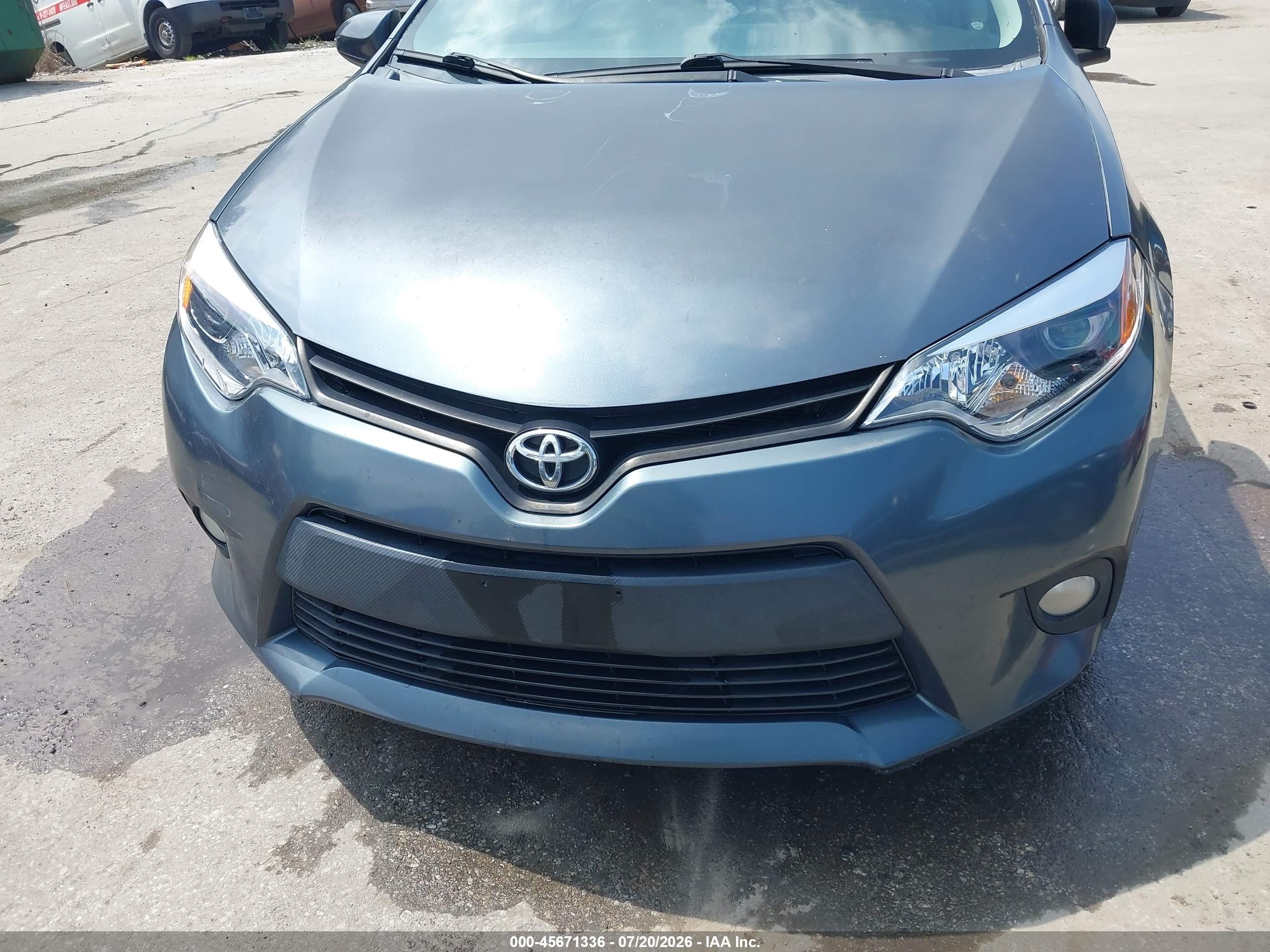 2014 Toyota Corolla Le Eco Plus Gray vin: 2T1BPRHE8EC011687