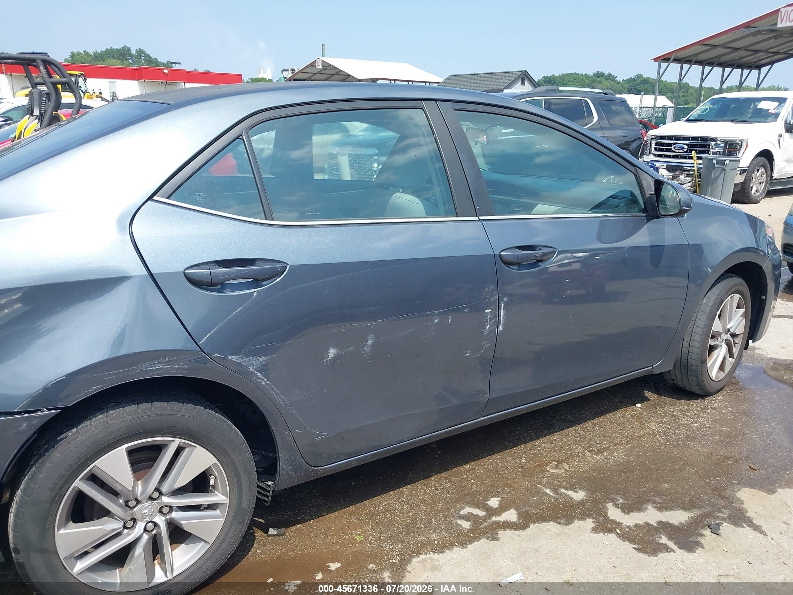 2014 Toyota Corolla Le Eco Plus Gray vin: 2T1BPRHE8EC011687