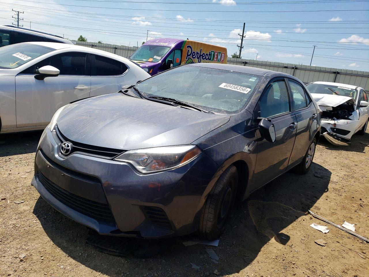 2014 Toyota Corolla Le Eco Gray vin: 2T1BPRHE8EC213820