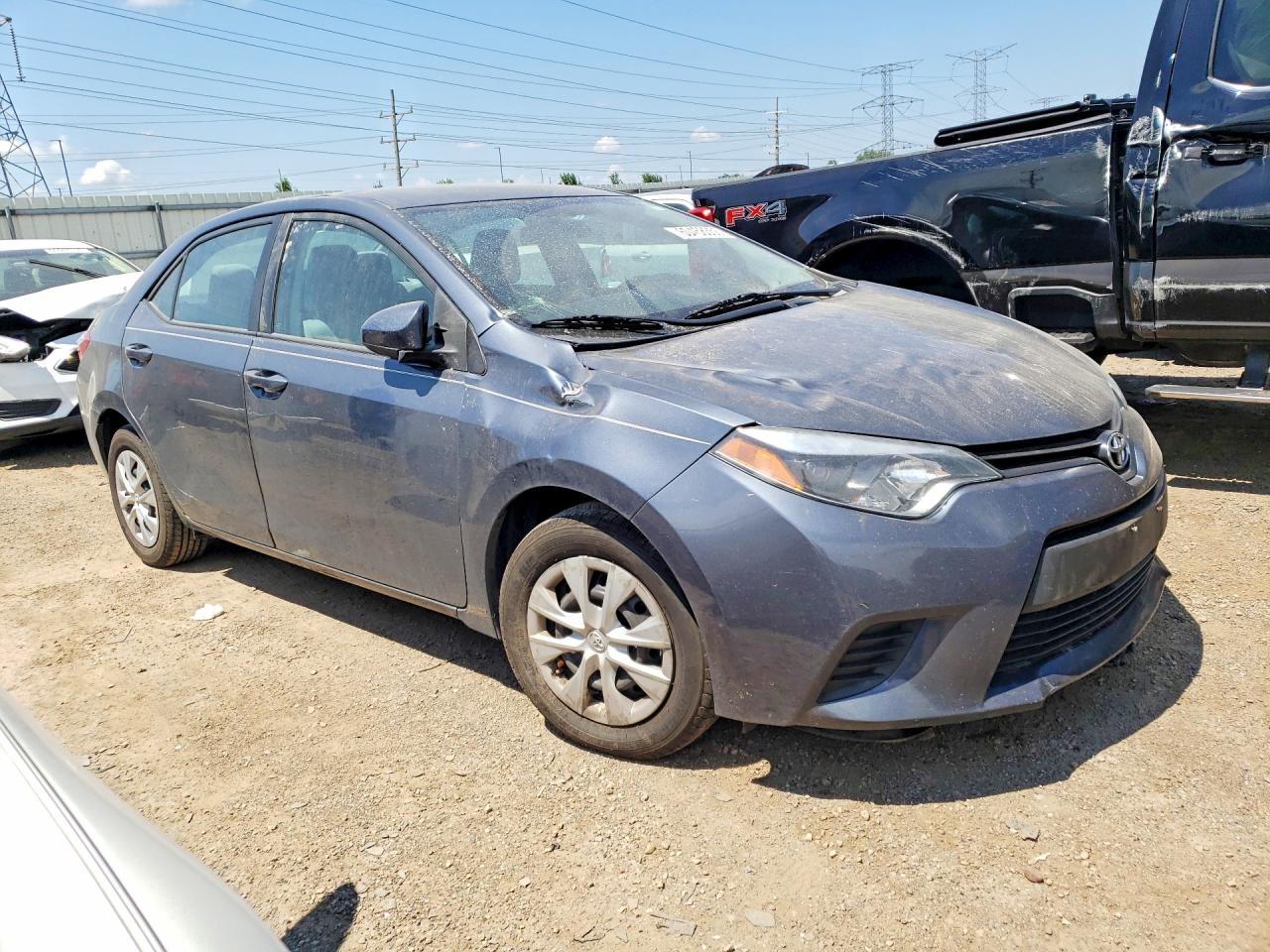 2014 Toyota Corolla Le Eco Gray vin: 2T1BPRHE8EC213820