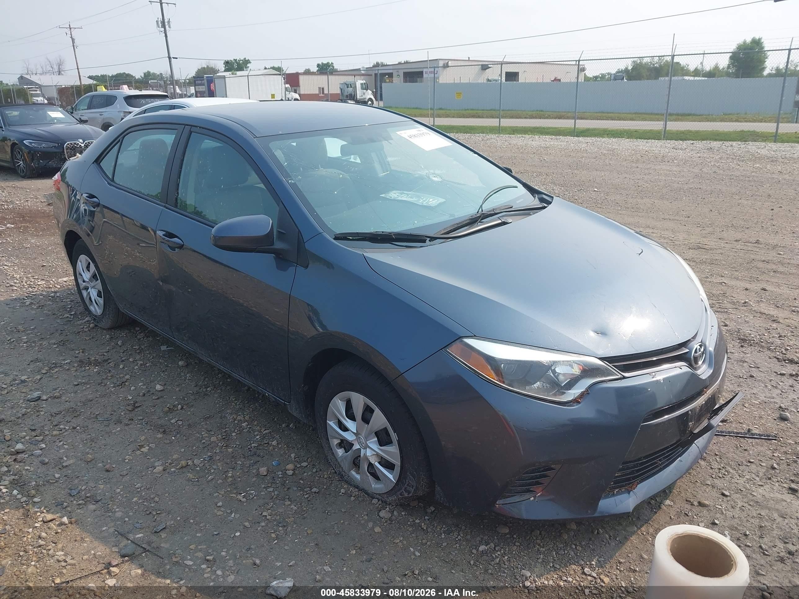 2015 Toyota Corolla Le Eco Gray vin: 2T1BPRHE8FC424839