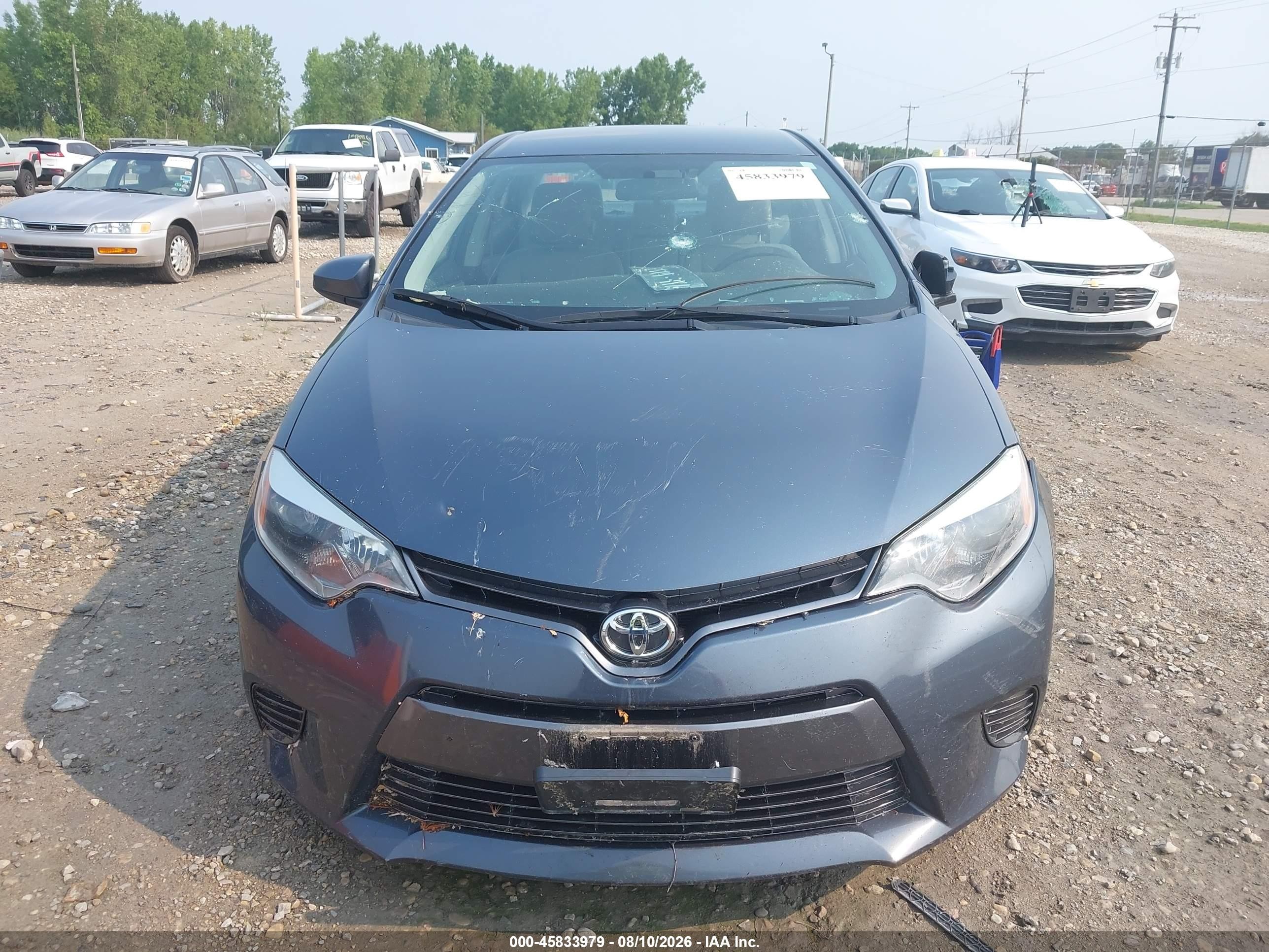 2015 Toyota Corolla Le Eco Gray vin: 2T1BPRHE8FC424839
