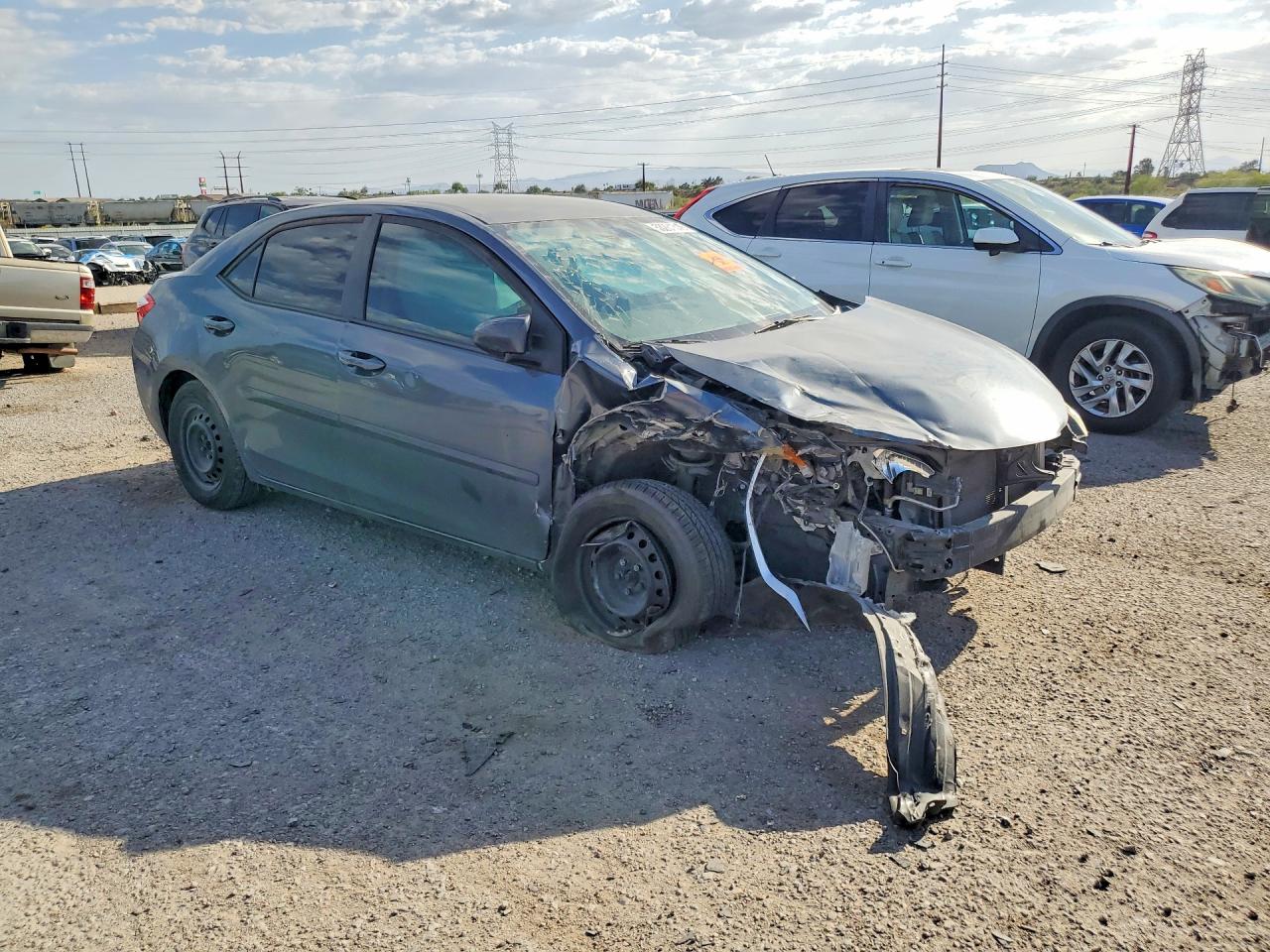 2014 Toyota Corolla Le Eco Gray vin: 2T1BPRHEXEC133001