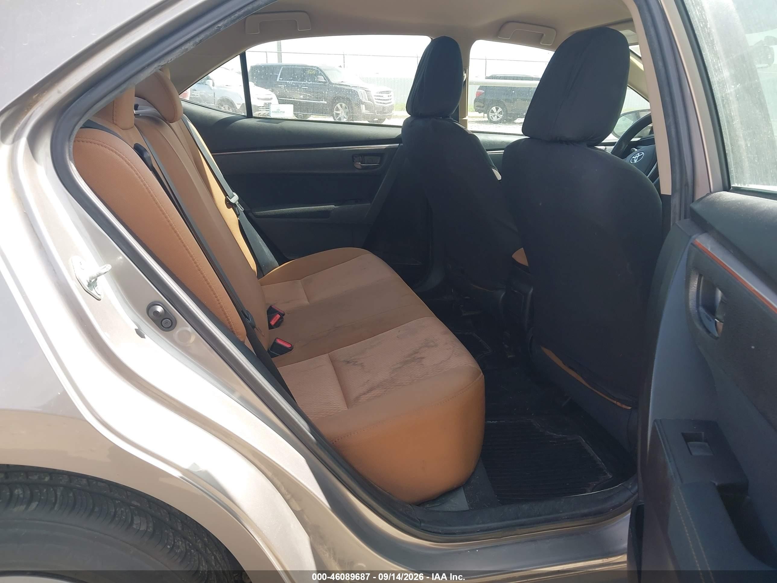 2014 Toyota Corolla Le Eco Cream vin: 2T1BPRHEXEC212863