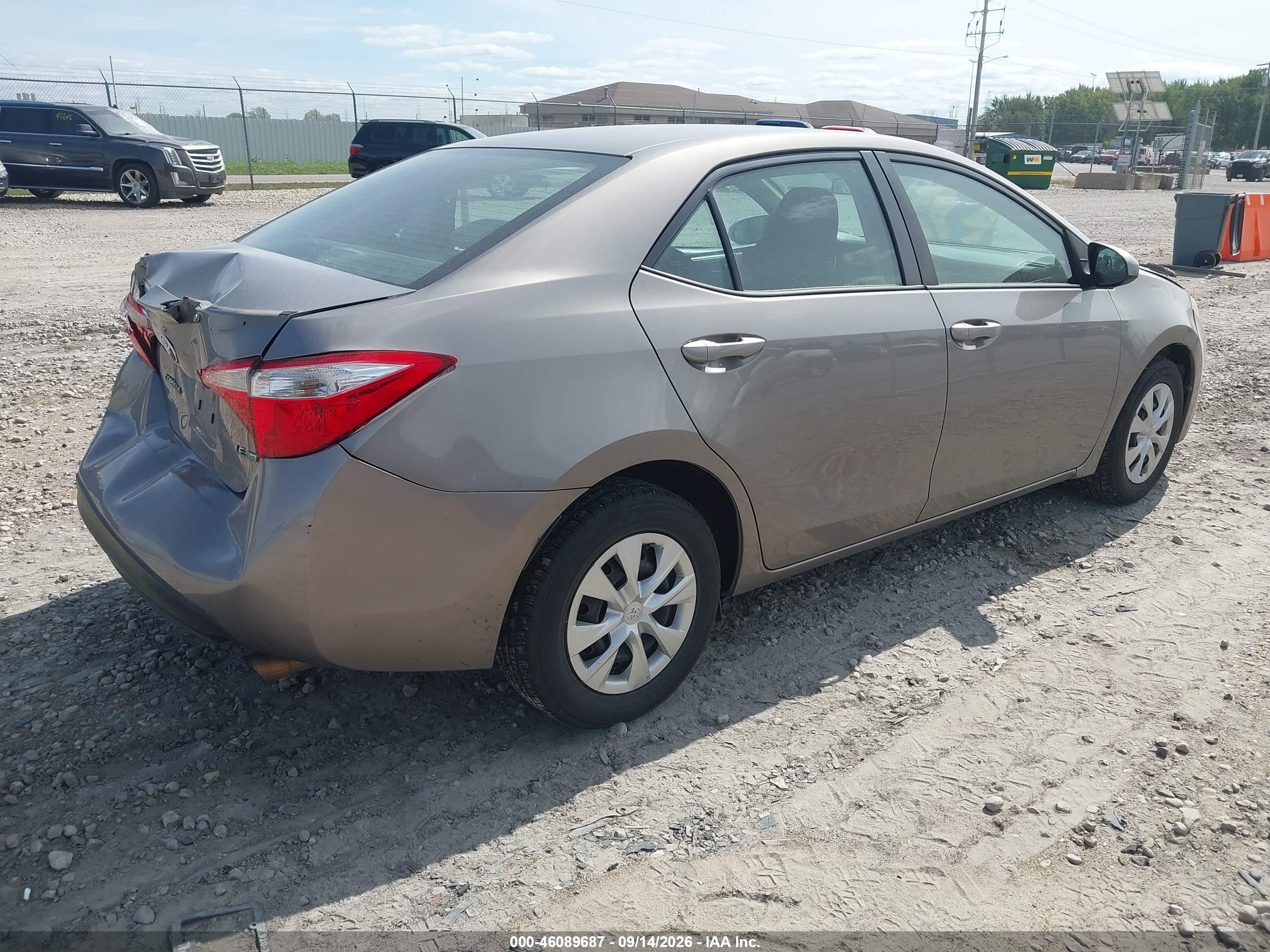 2014 Toyota Corolla Le Eco Cream vin: 2T1BPRHEXEC212863