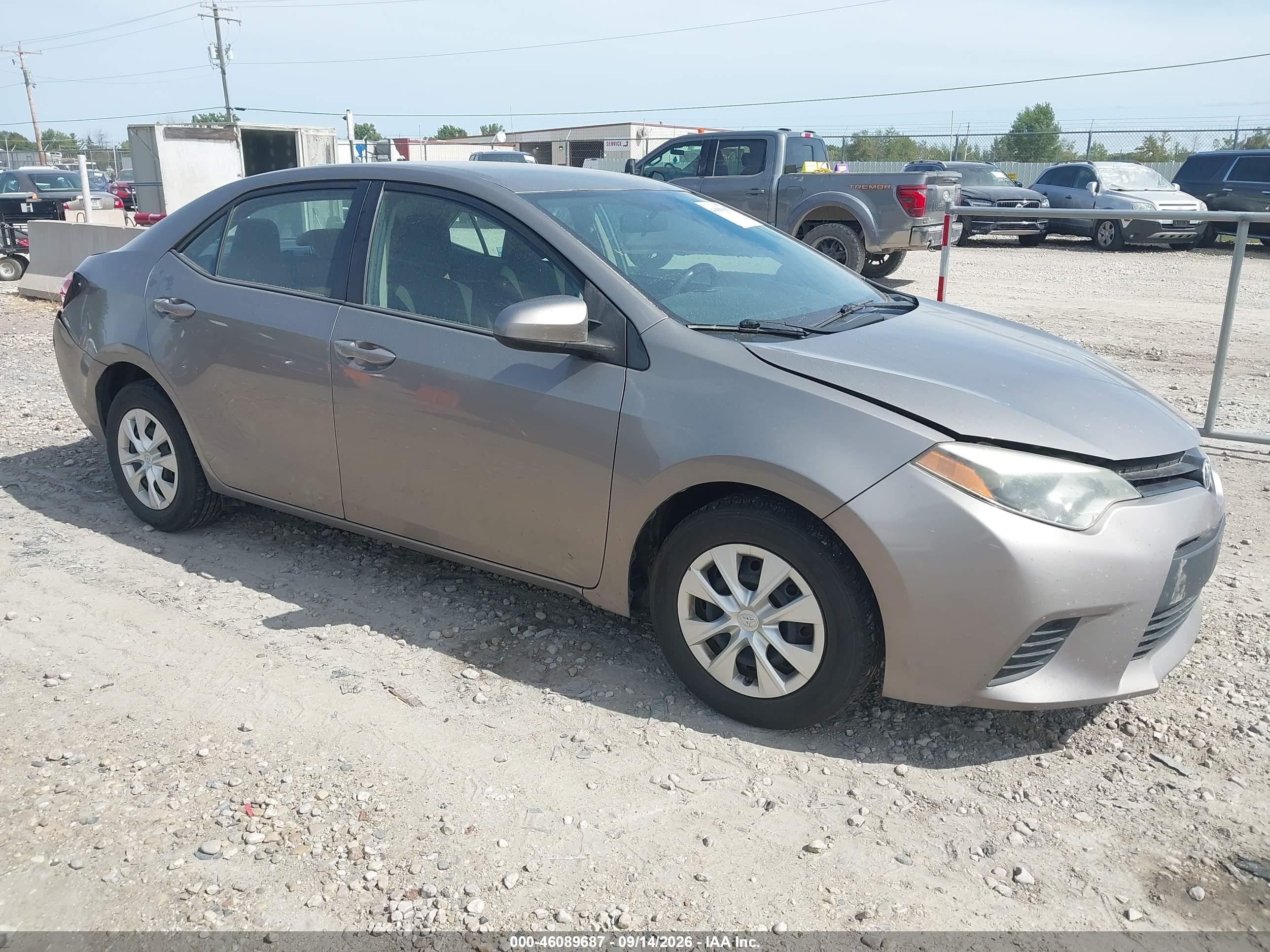 2014 Toyota Corolla Le Eco Cream vin: 2T1BPRHEXEC212863