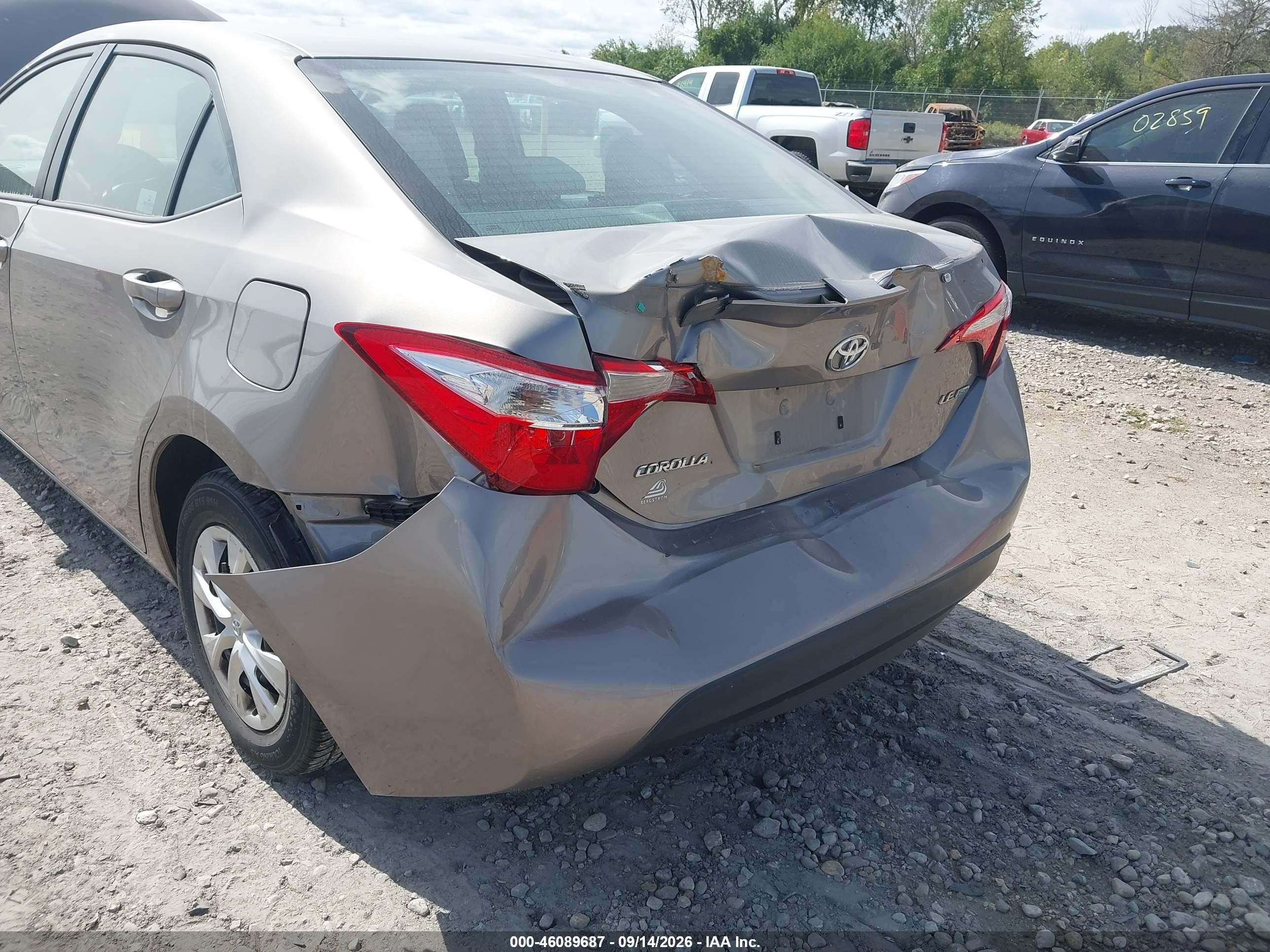 2014 Toyota Corolla Le Eco Cream vin: 2T1BPRHEXEC212863