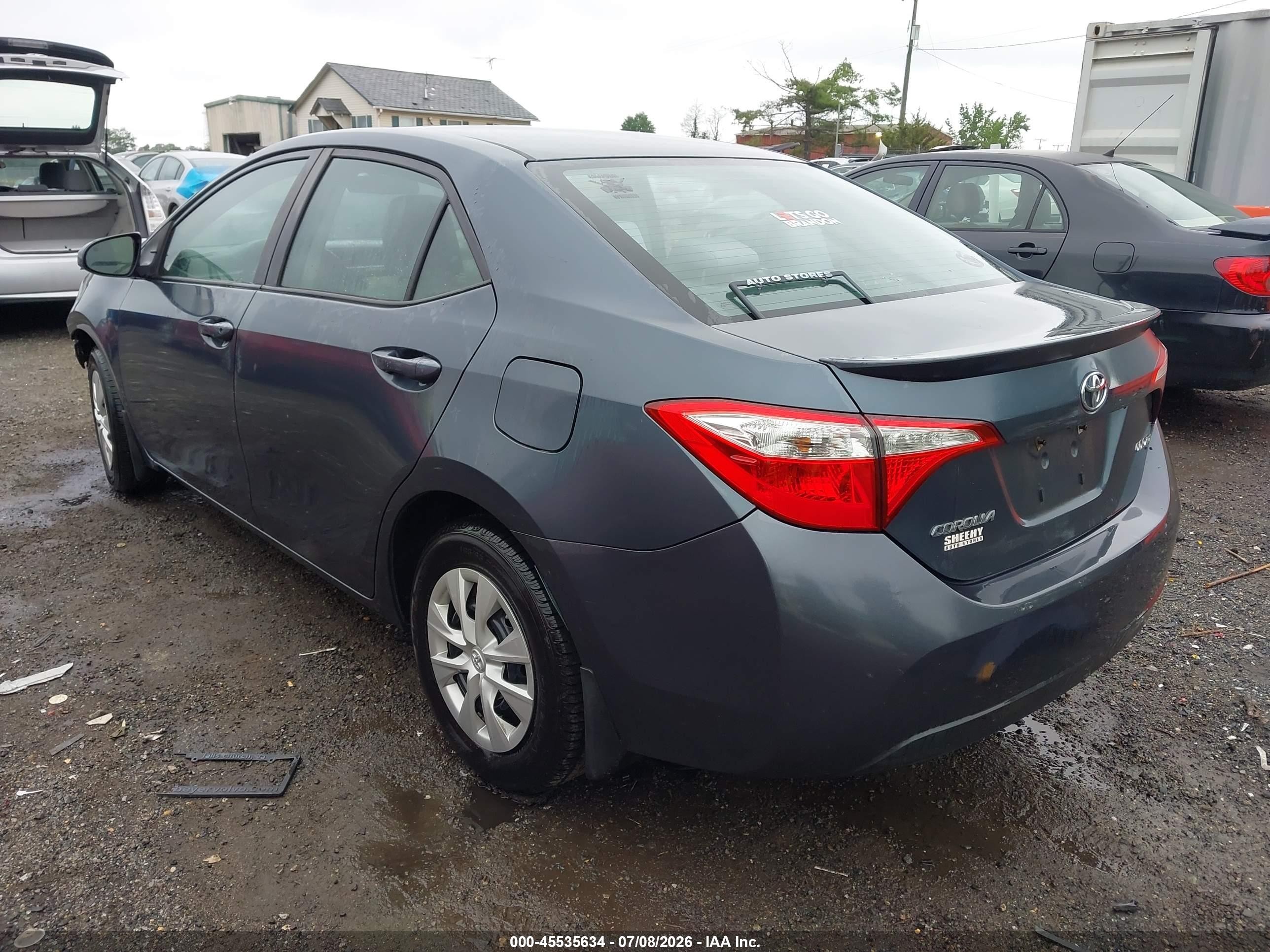 2015 Toyota Corolla Le Eco Green vin: 2T1BPRHEXFC304072