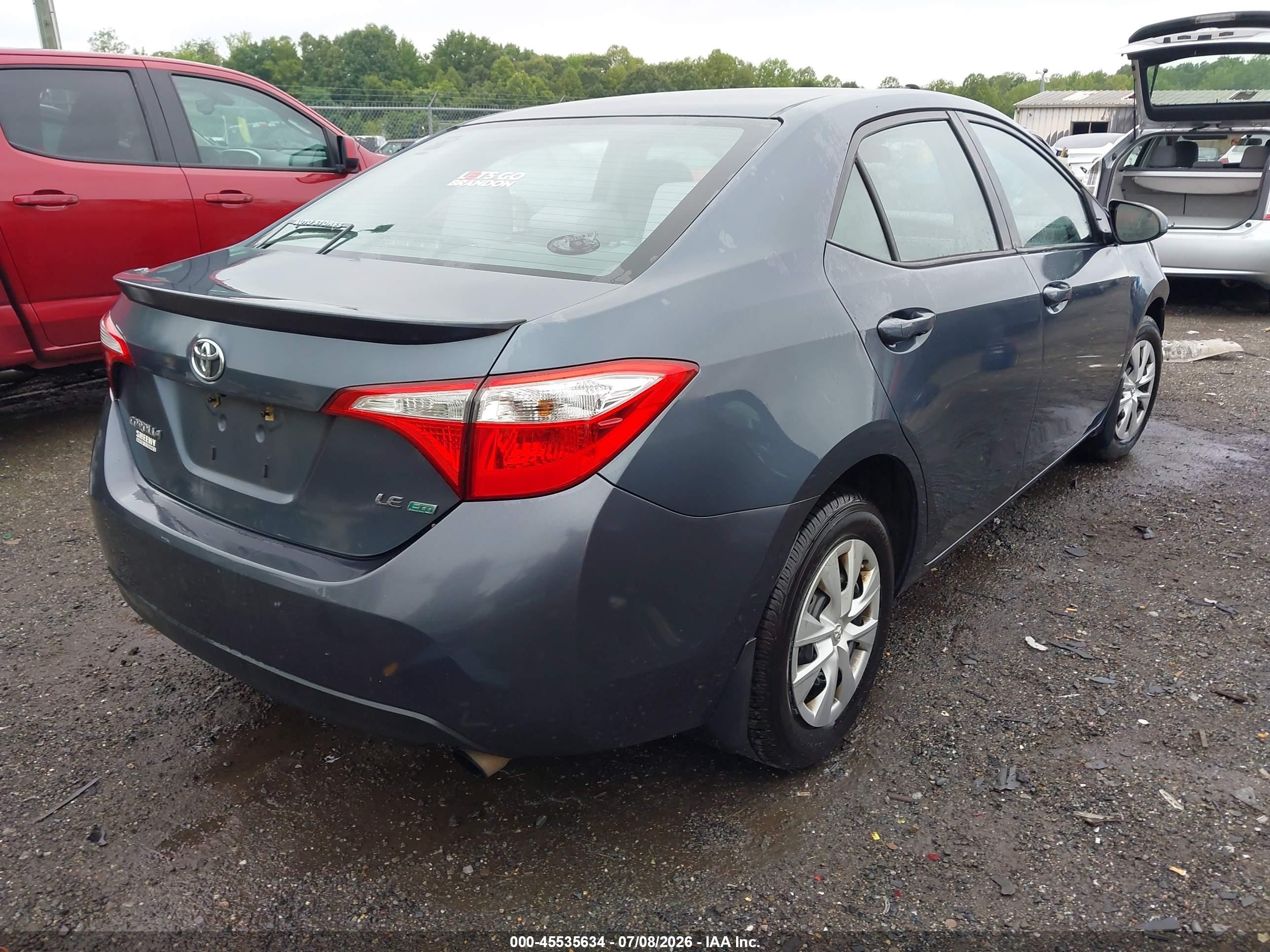 2015 Toyota Corolla Le Eco Green vin: 2T1BPRHEXFC304072